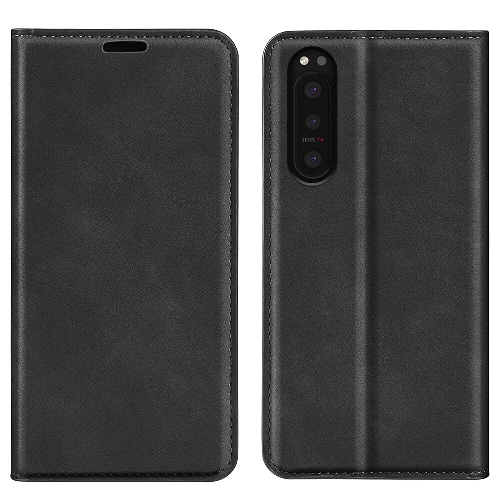Coque portefeuille mince Sony Xperia 5 II, Noir
