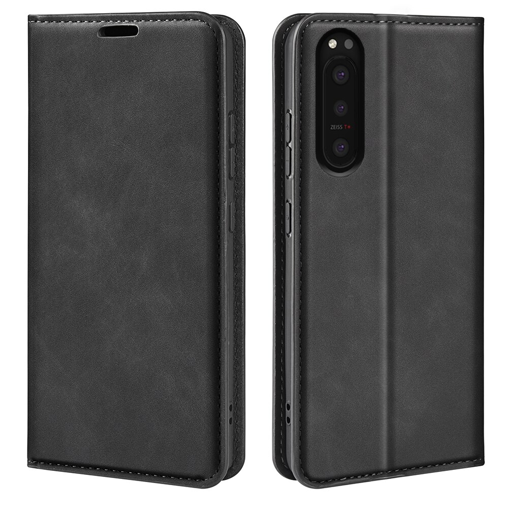 Coque portefeuille mince Sony Xperia 5 II, Noir