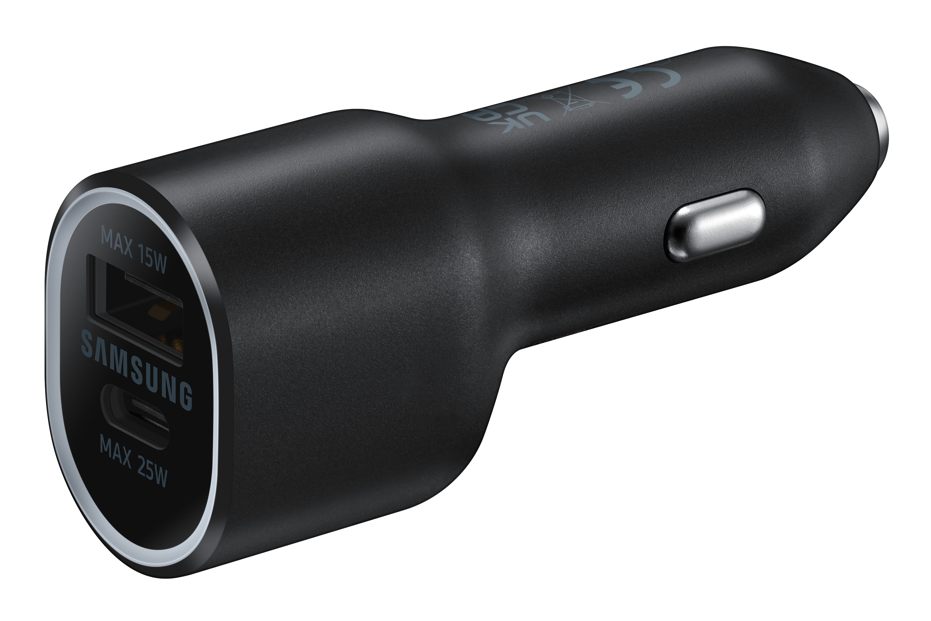 Chargeur de voiture Duo USB-C + USB-A 40W, noir