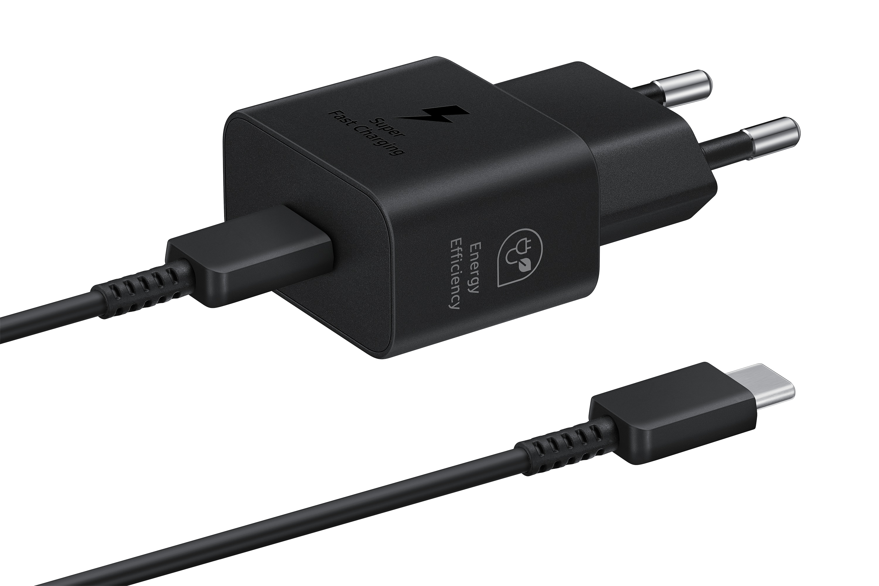 Power Chargeur + Câble Fast Charge USB-C Power Delivery 25W, noir