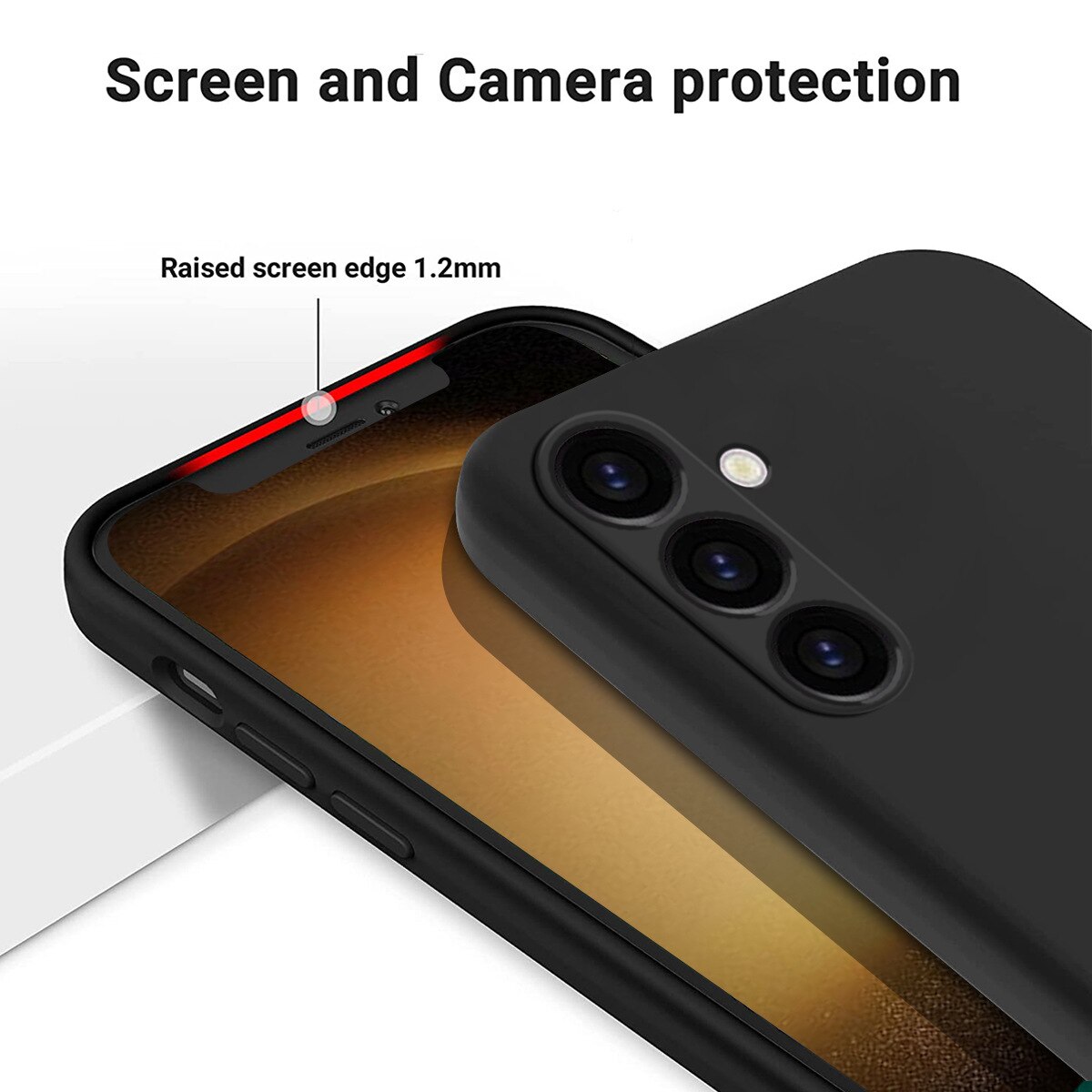 Coque TPU Samsung Galaxy S24 Plus, Noir