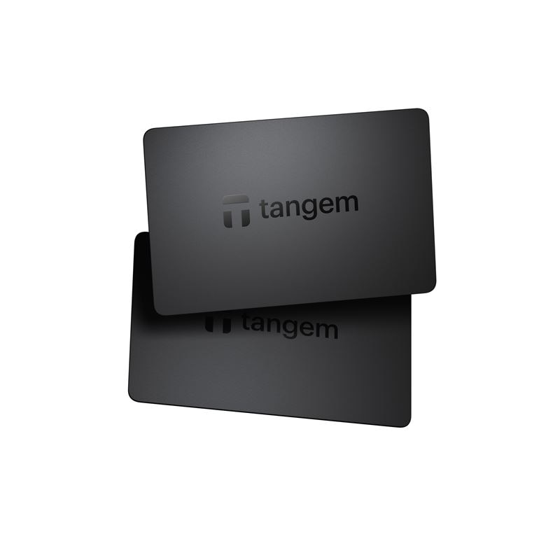Crypto Hardware Wallet 2 Card set, noir