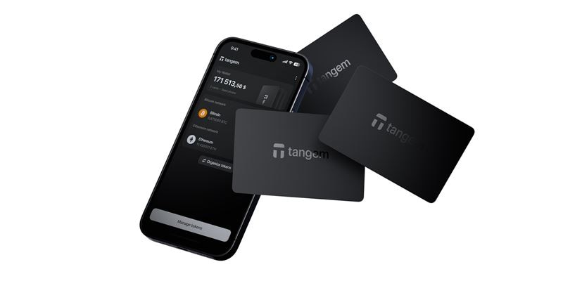 Crypto Hardware Wallet 3 Card set, noir