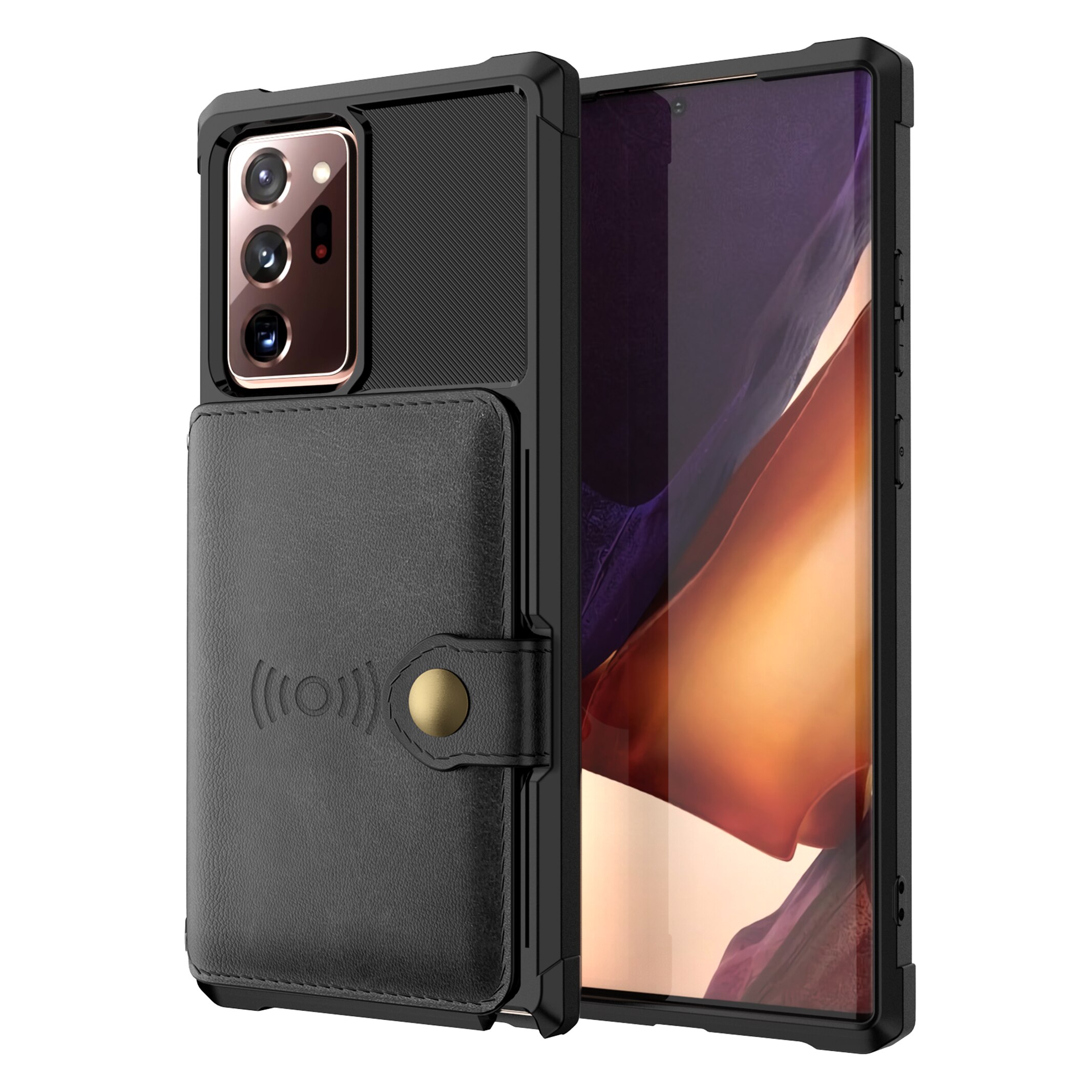 Coque porte-cartes Tough Multi-slot Samsung Galaxy Note 20 Ultra, Noir