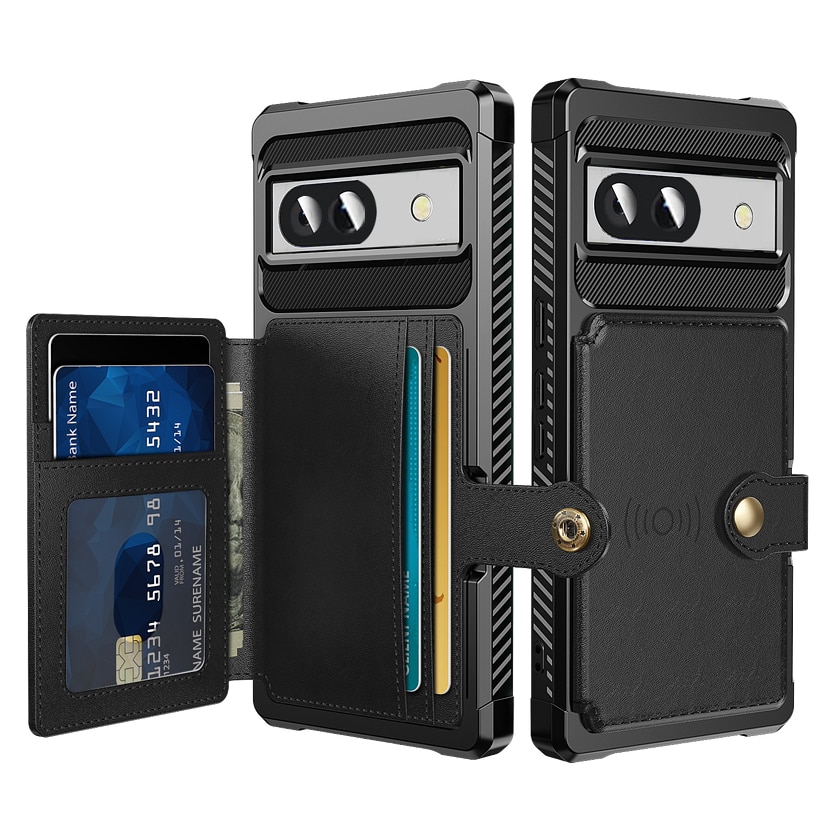 Coque porte-cartes Tough Multi-slot Google Pixel 8a, Noir