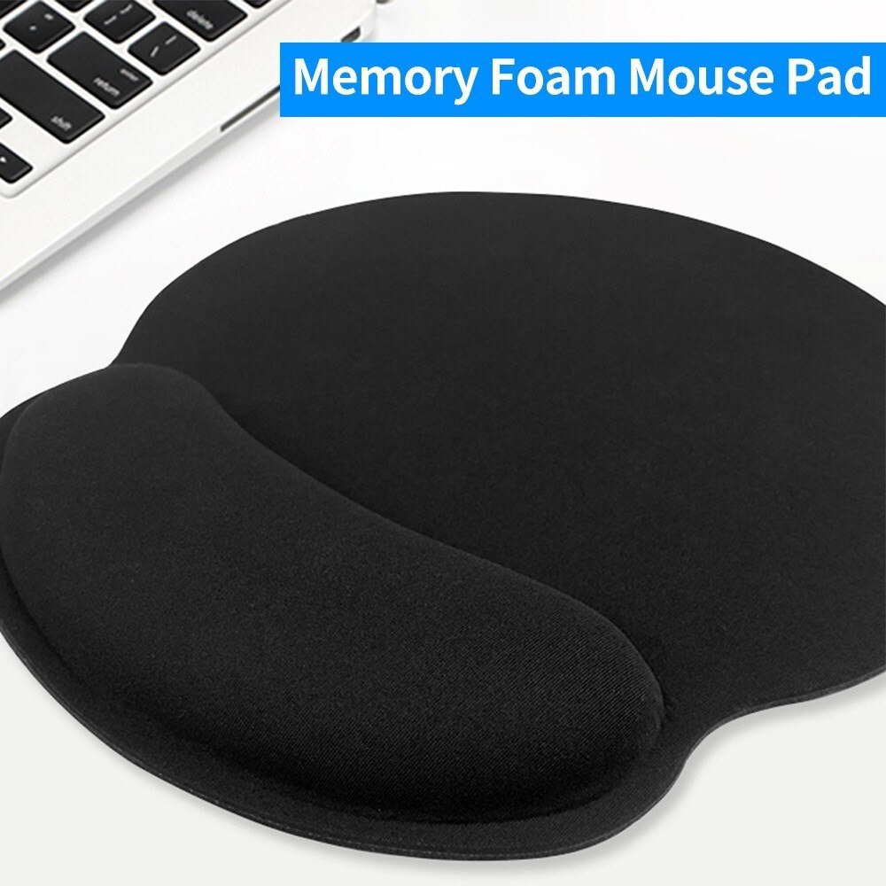 Tapis de souris avec repose-poignet, noir