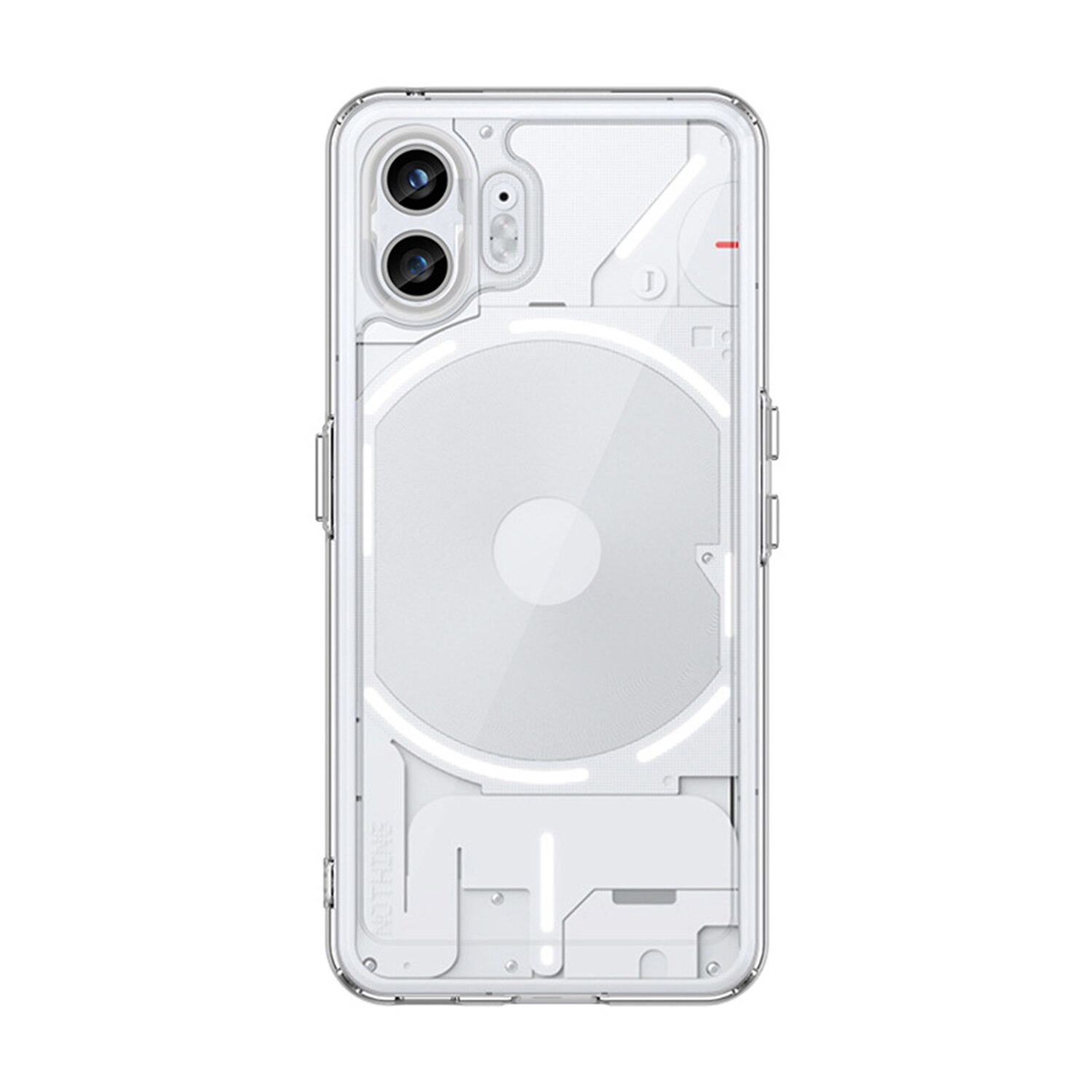 Coque hybride pour Nothing Phone 2, transparent