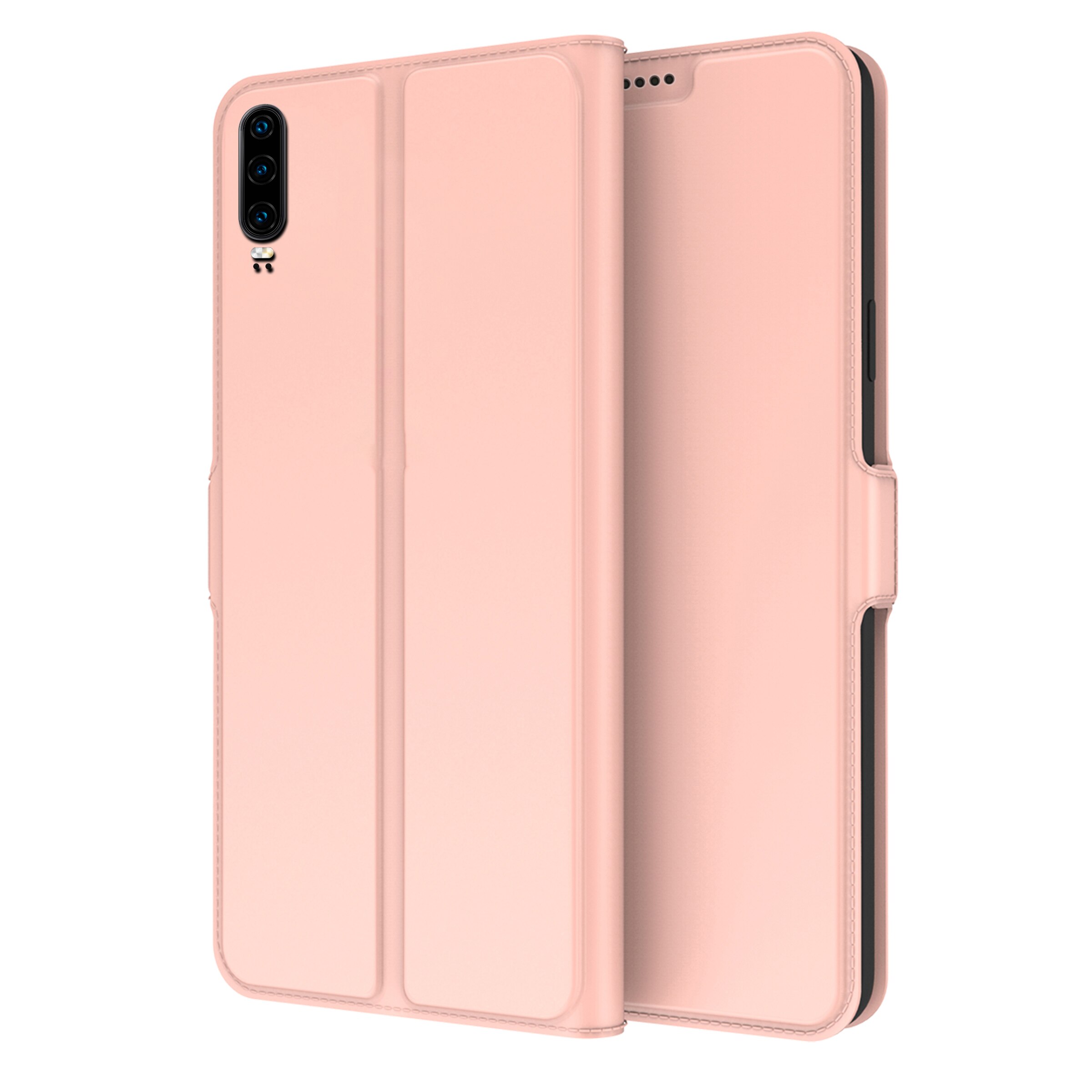 Étui portefeuille Slim Card Wallet Huawei P30 or rose