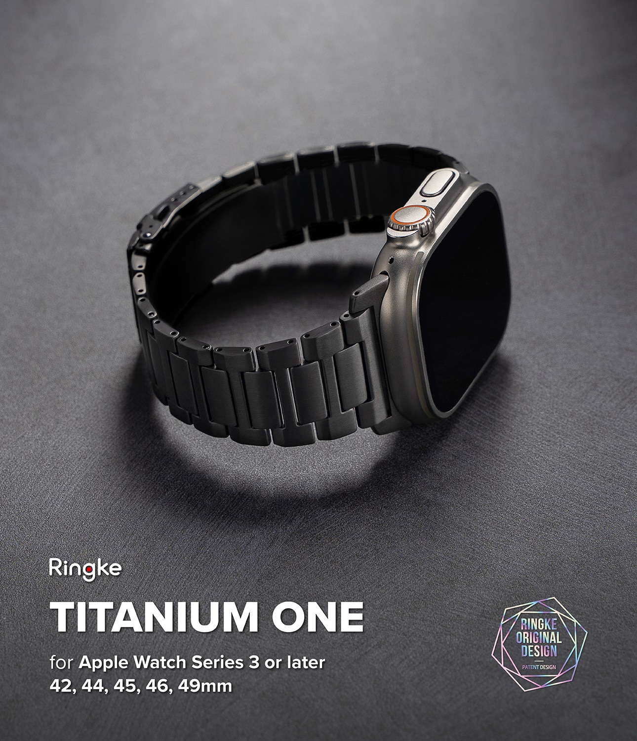 Bracelet Titanium One Apple Watch Series 1-3 42mm Black