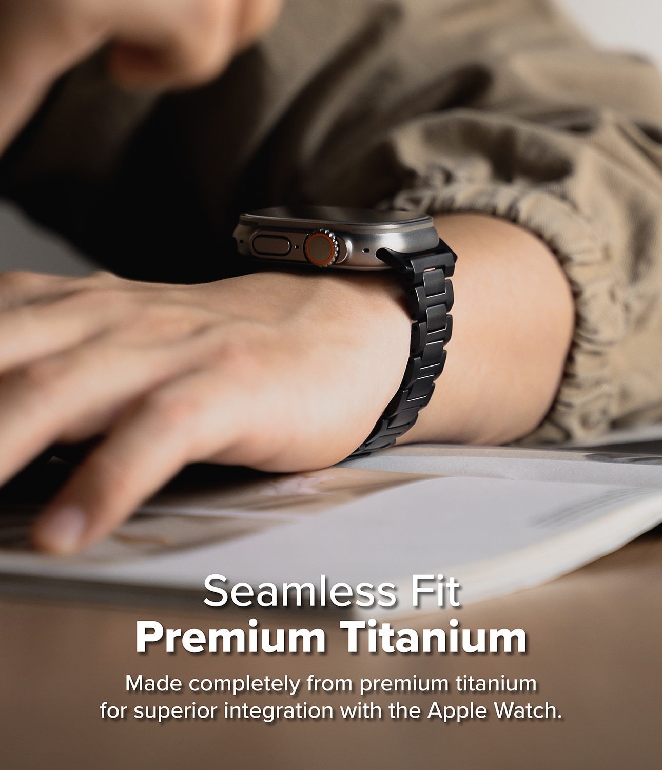Bracelet Titanium One Apple Watch Series 1-3 42mm Black