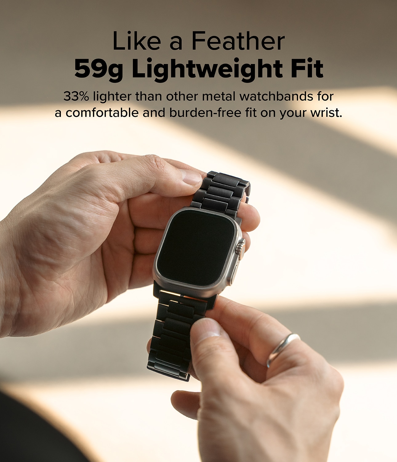 Bracelet Titanium One Apple Watch Series 1-3 42mm Black