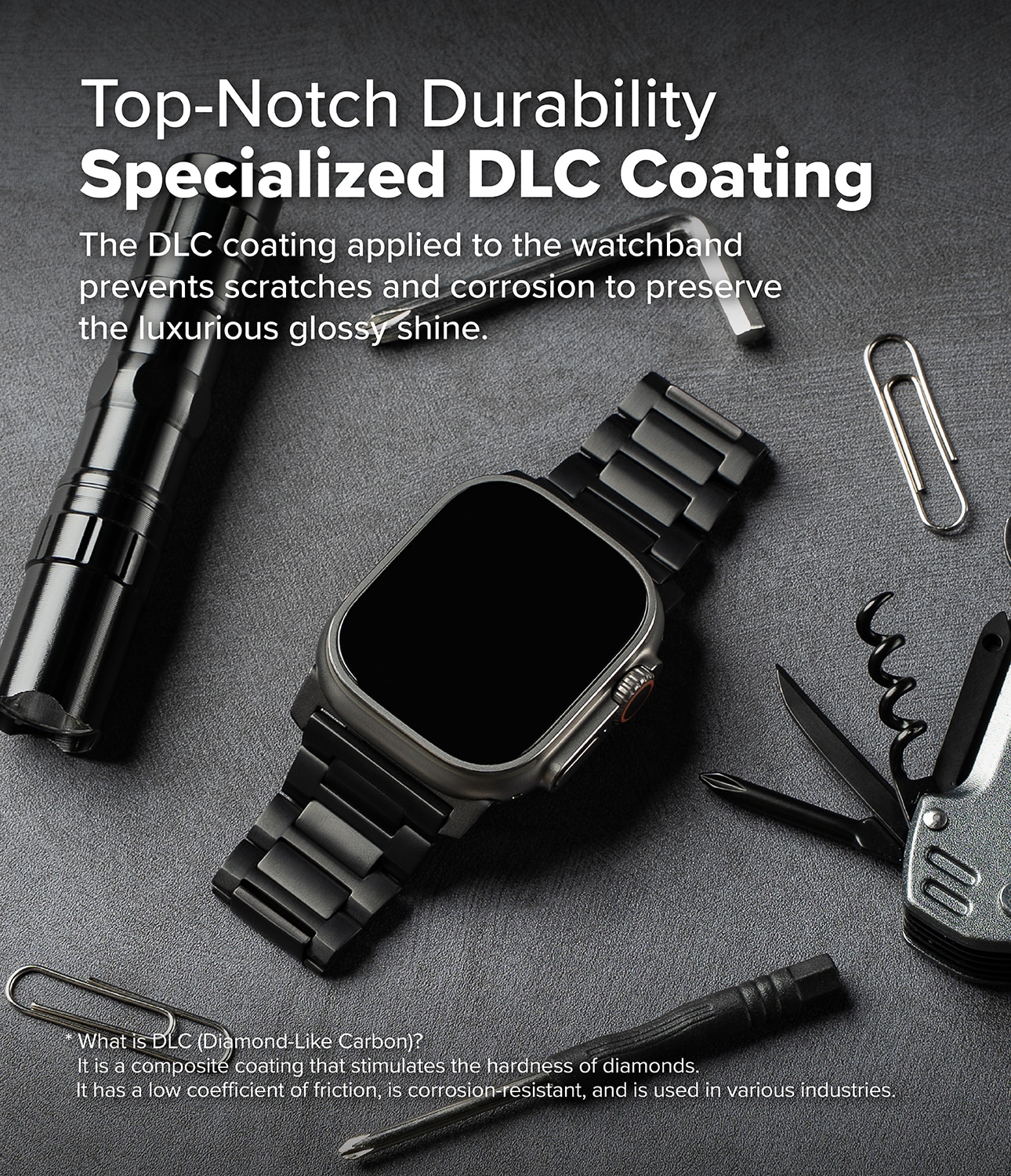 Bracelet Titanium One Apple Watch Series 1-3 42mm Black