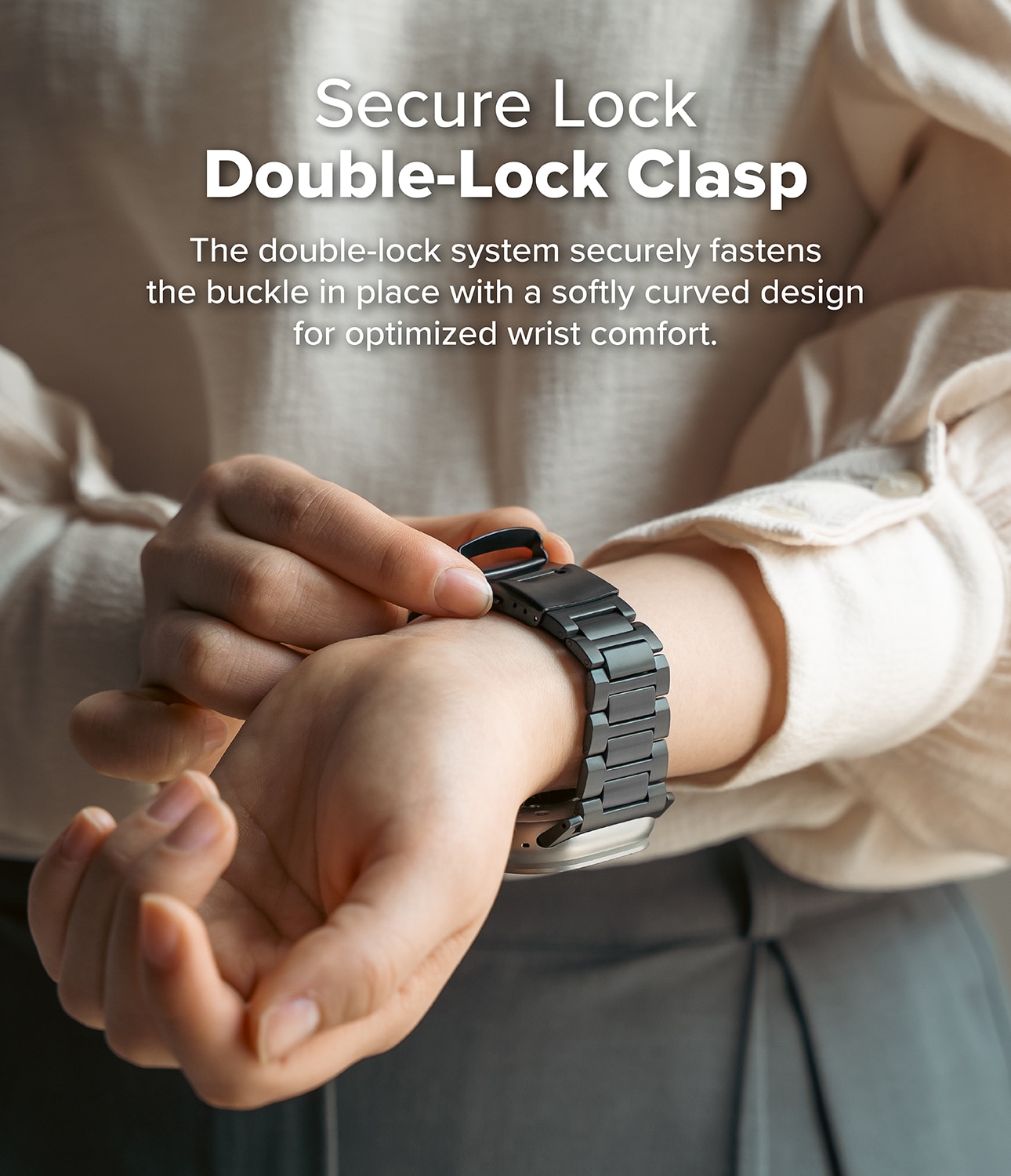 Bracelet Titanium One Apple Watch Series 1-3 42mm Black
