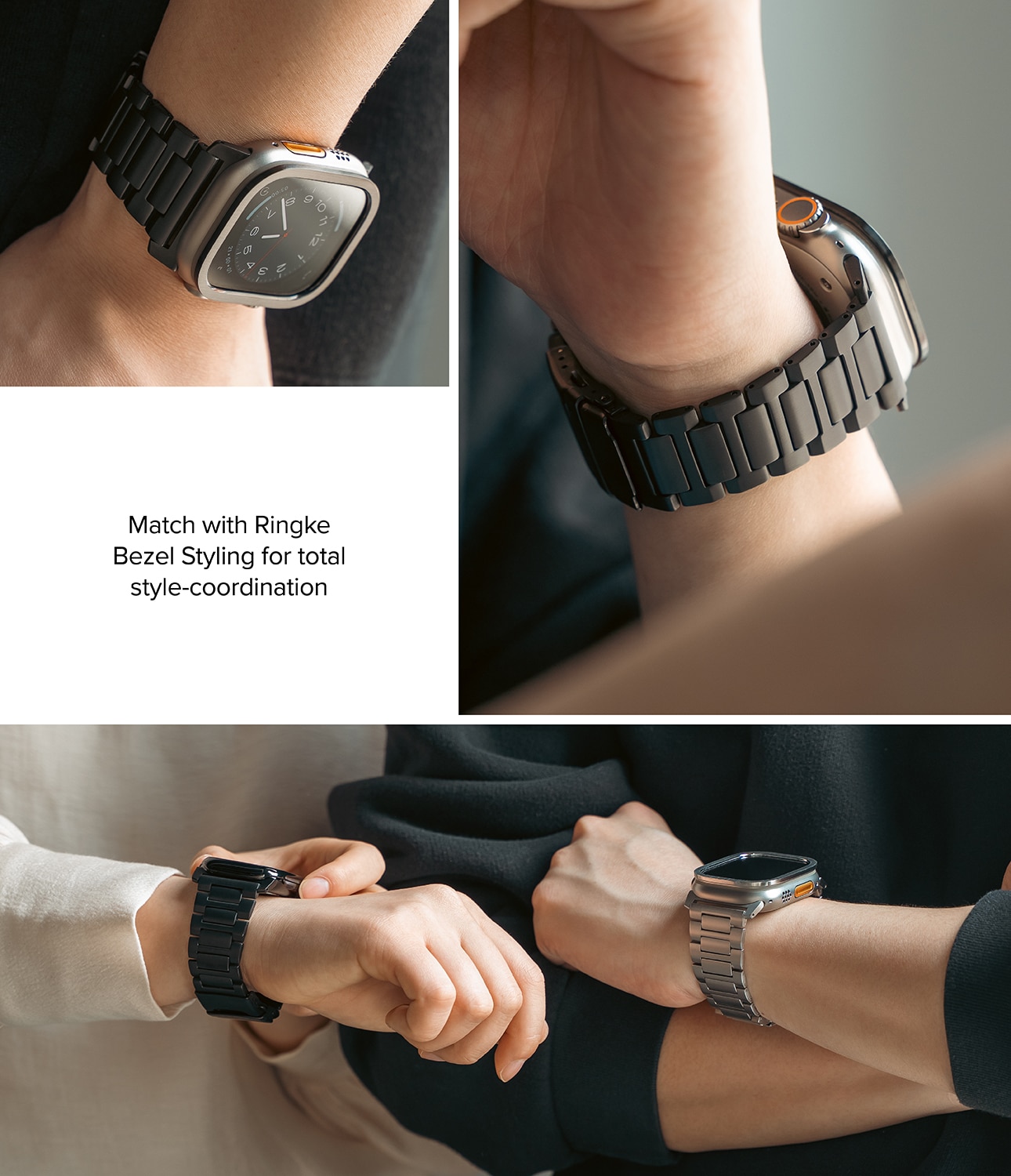 Bracelet Titanium One Apple Watch Series 1-3 42mm Black