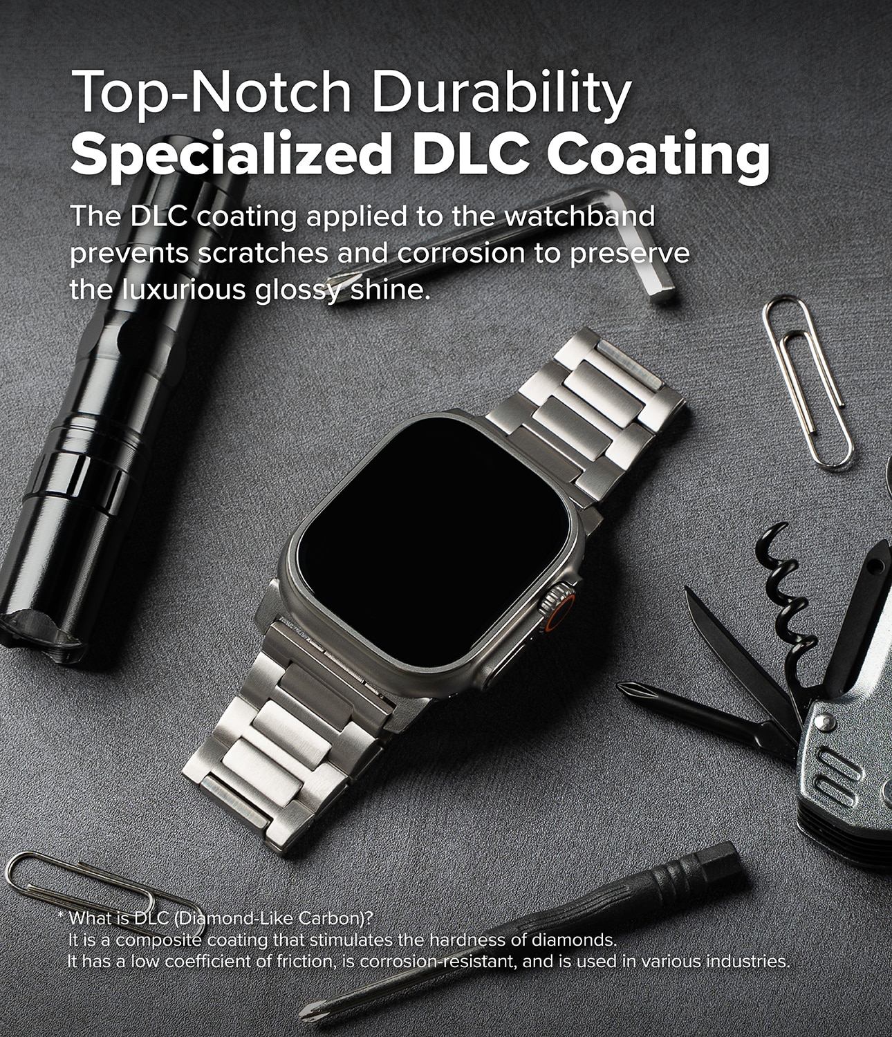 Bracelet Titanium One Apple Watch Series 1-3 42mm Natural Titanium