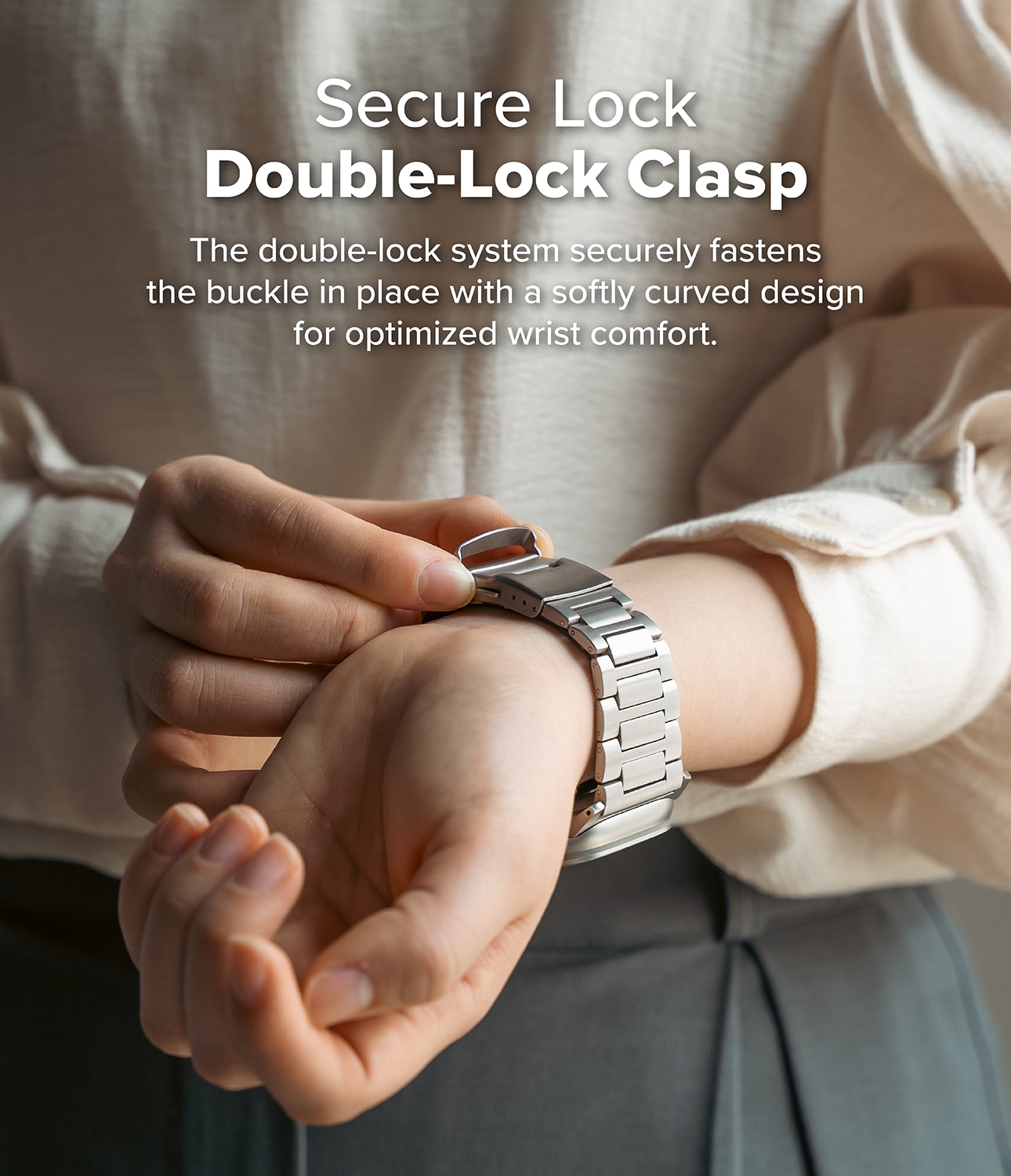 Bracelet Titanium One Apple Watch Series 1-3 42mm Natural Titanium