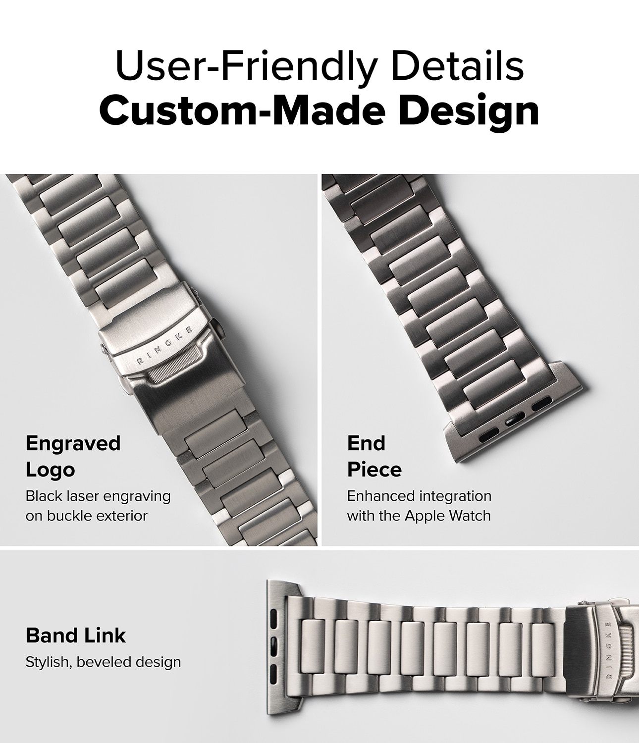 Bracelet Titanium One Apple Watch Series 1-3 42mm Natural Titanium