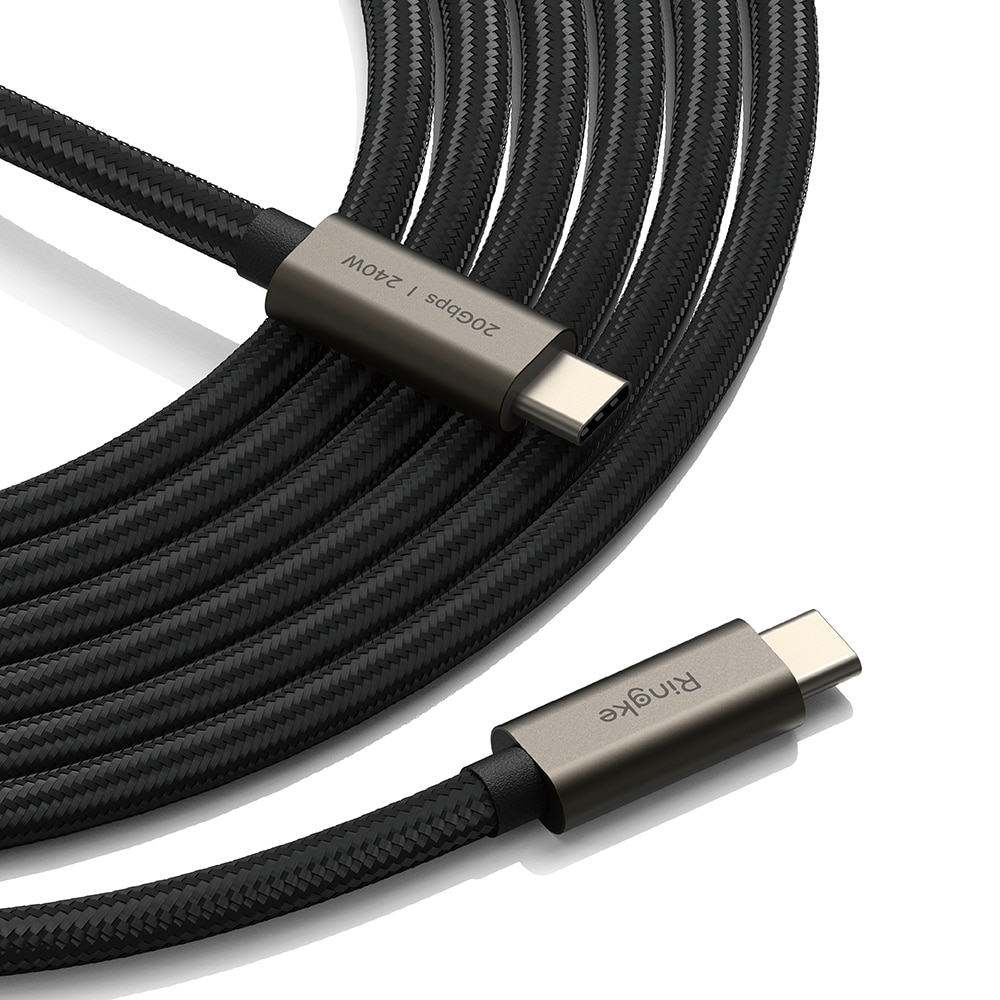 USB-C vers USB-C 3.2 Gen 2x2 Câble 2 mètres 240W, noir