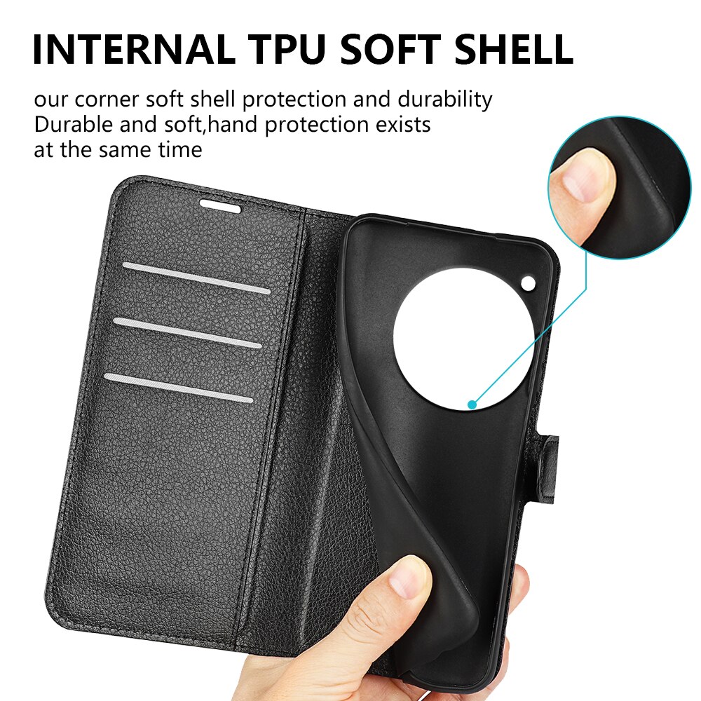Coque portefeuille  OnePlus 12, Noir