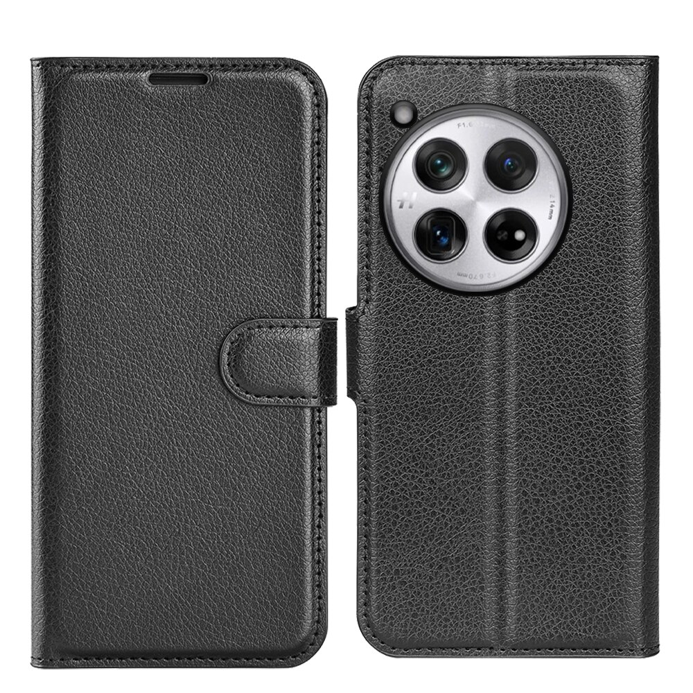 Coque portefeuille OnePlus 12, noir