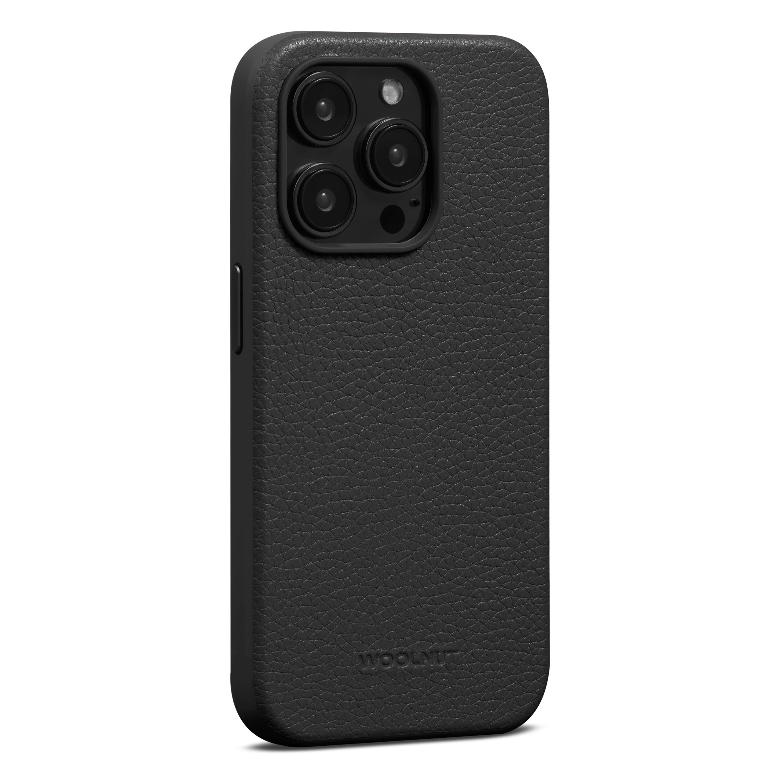 Coque Leather MagSafe iPhone 15 Pro, Black