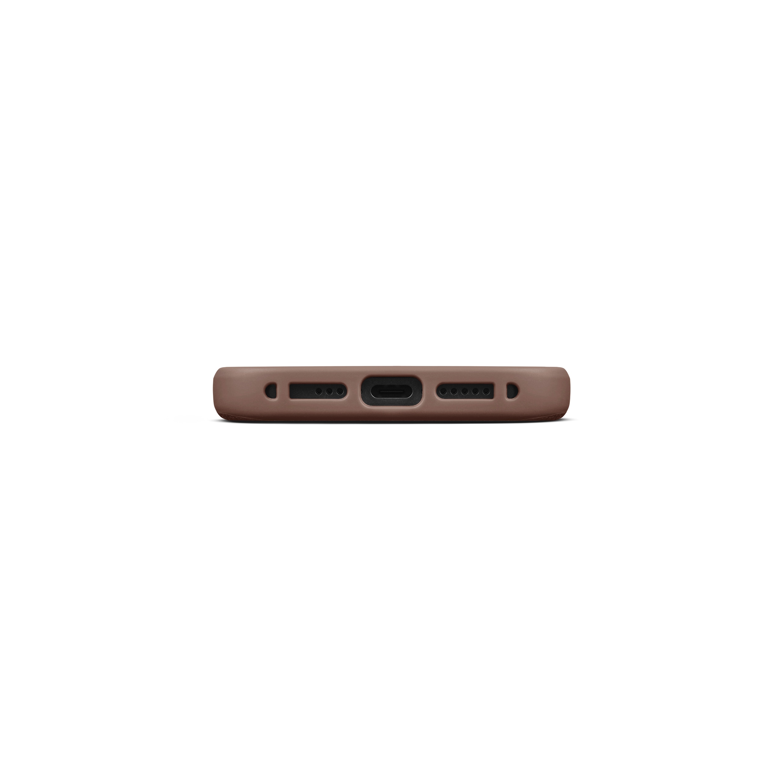 Coque Leather MagSafe iPhone 15 Pro, Cognac