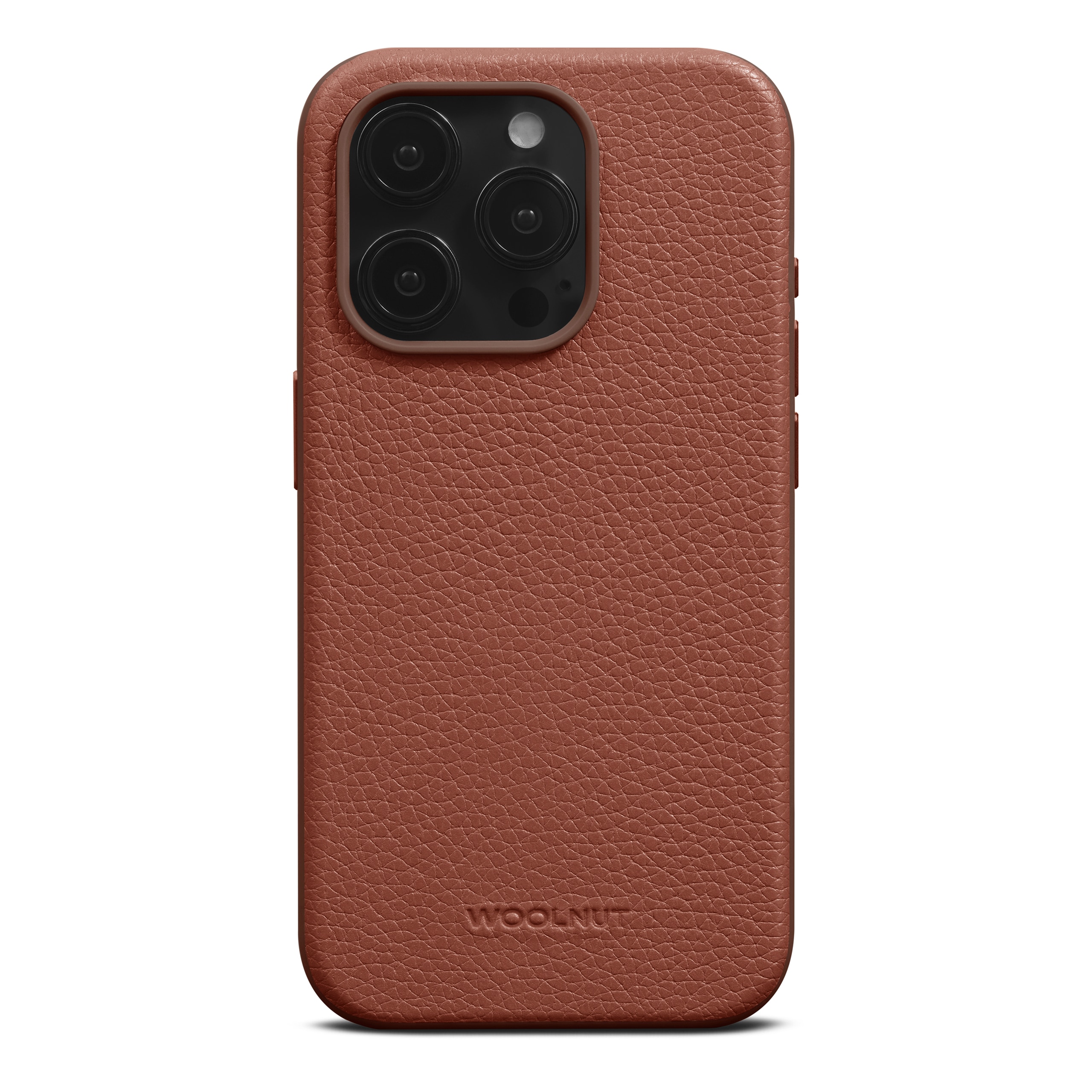 Coque Leather MagSafe iPhone 15 Pro, Cognac