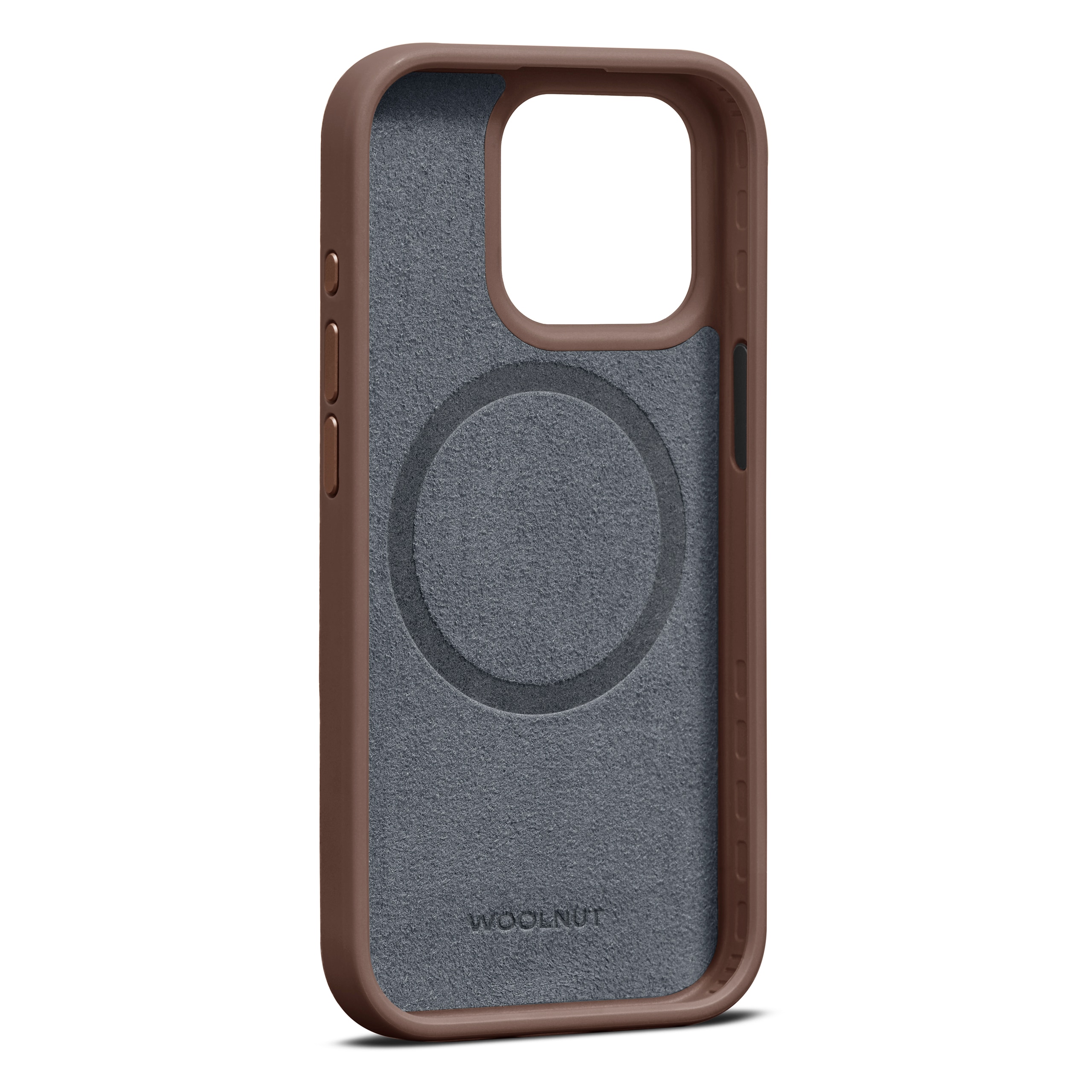 Coque Leather MagSafe iPhone 15 Pro, Cognac