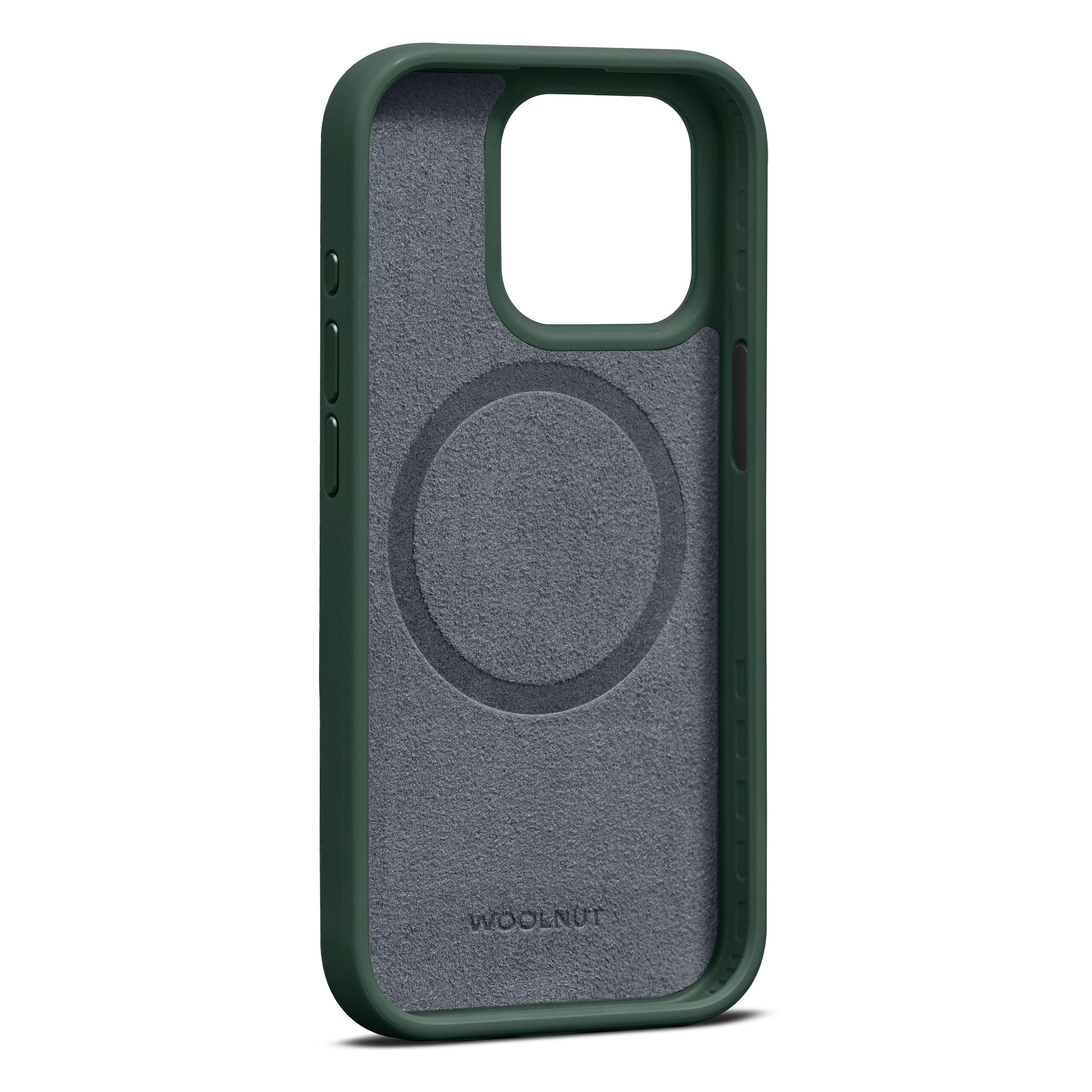 Coque Leather MagSafe iPhone 15 Pro, Green