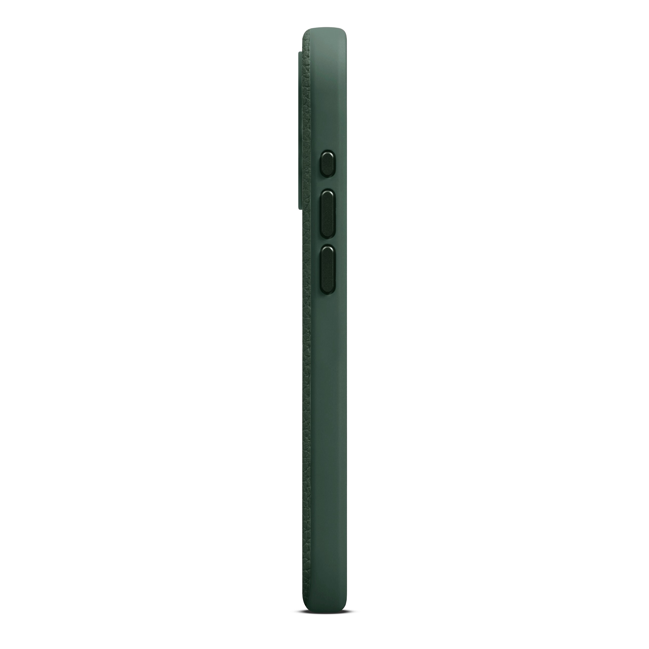 Coque Leather MagSafe iPhone 15 Pro, Green