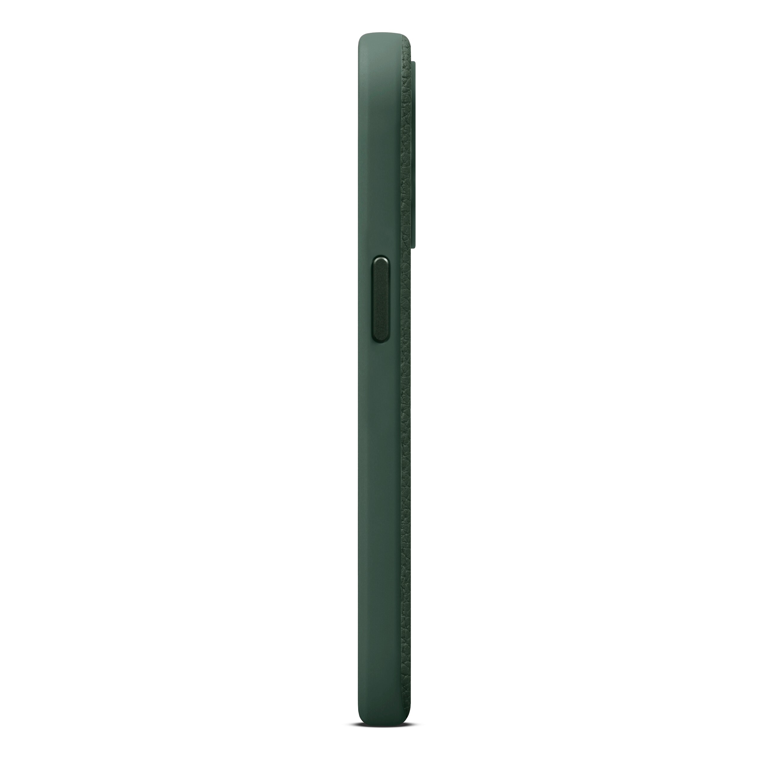 Coque Leather MagSafe iPhone 15 Pro, Green