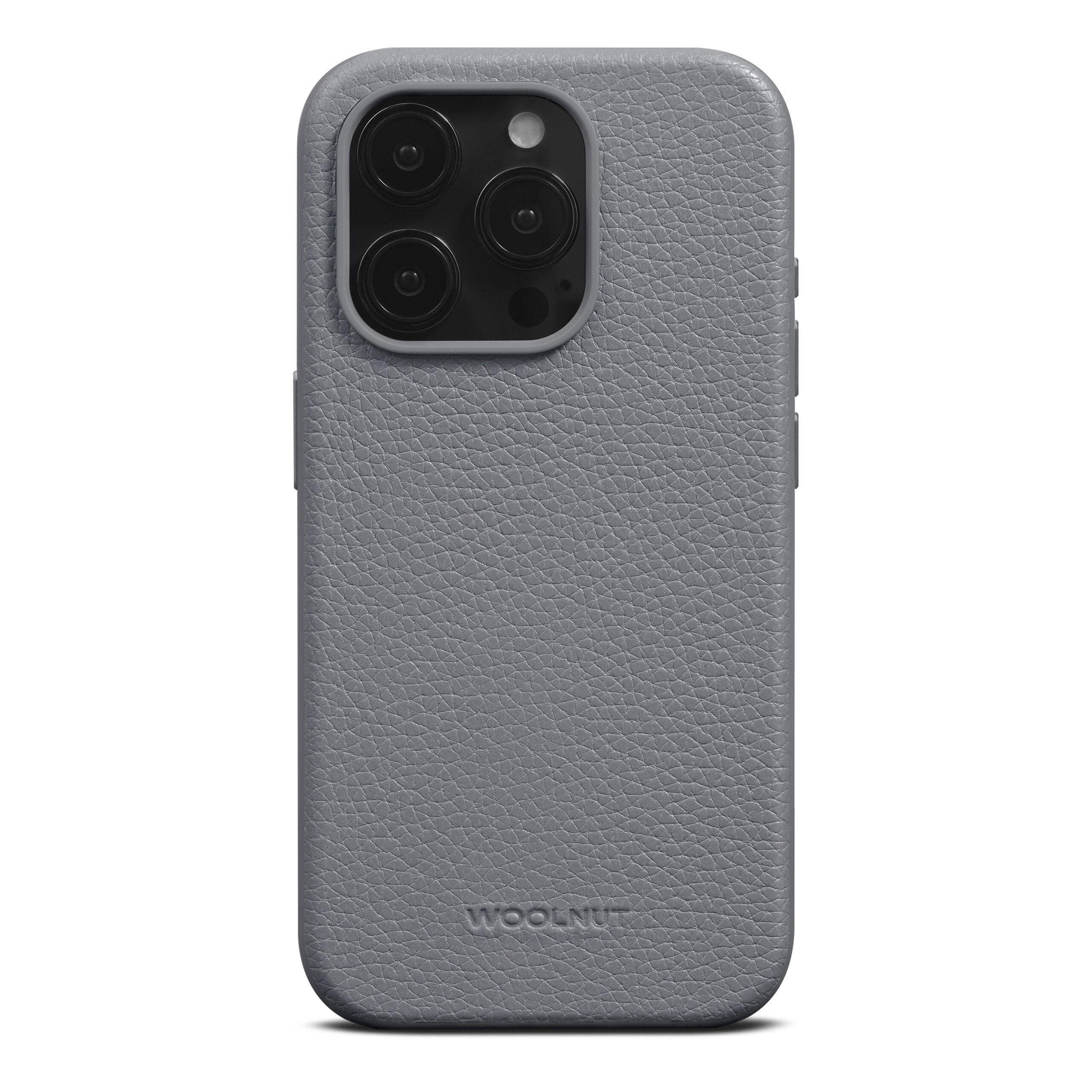 Coque Leather MagSafe iPhone 15 Pro, Grey