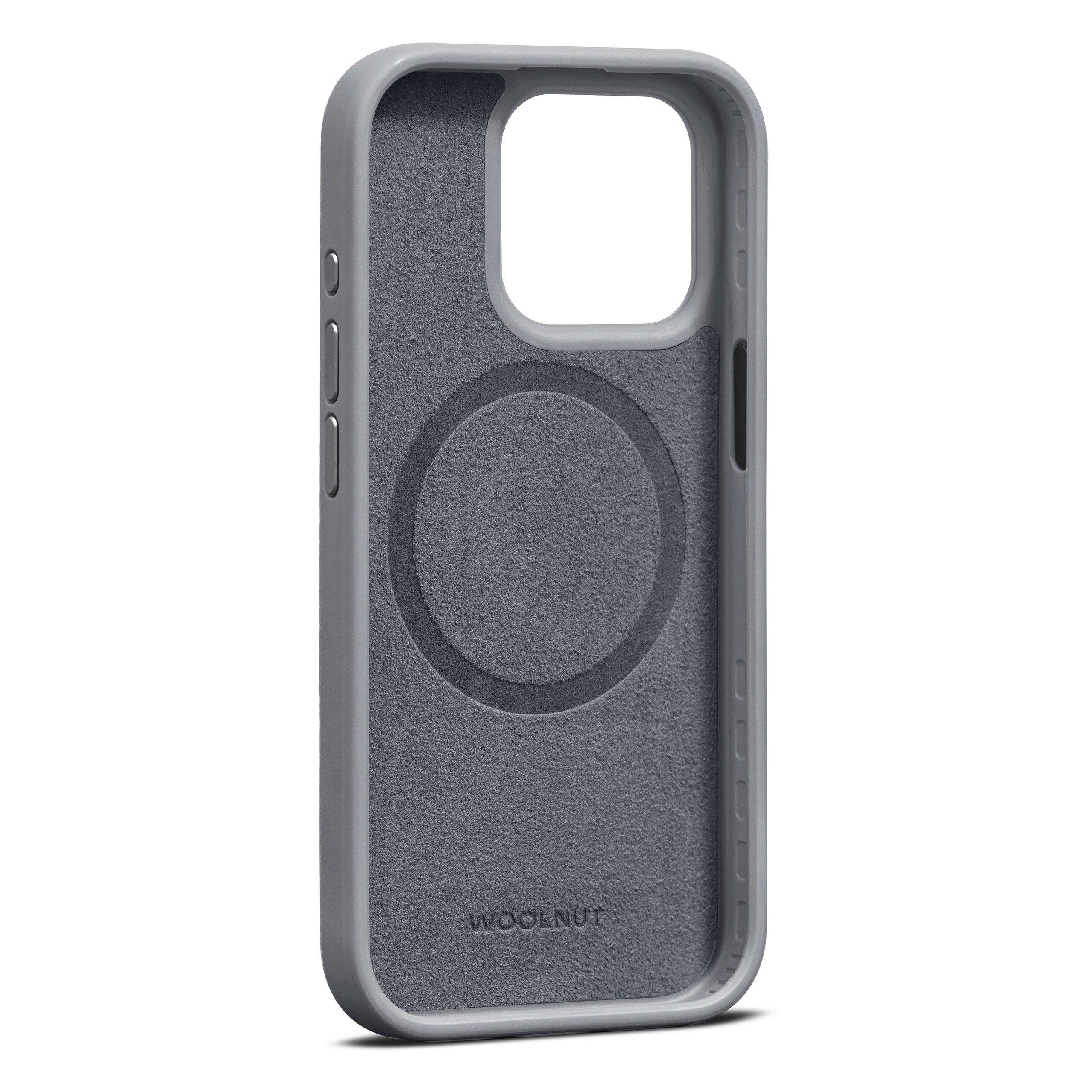 Coque Leather MagSafe iPhone 15 Pro, Grey