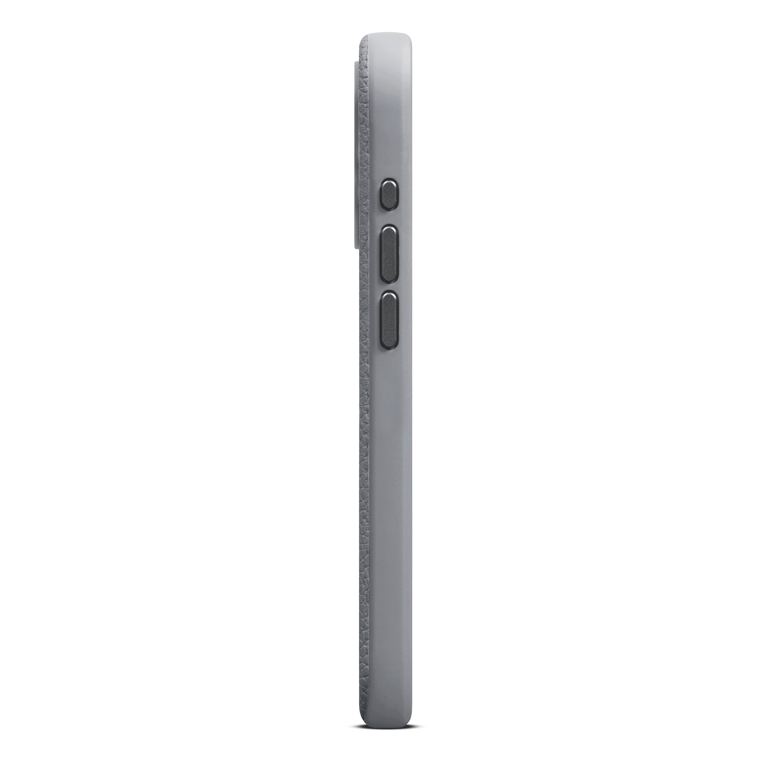 Coque Leather MagSafe iPhone 15 Pro, Grey