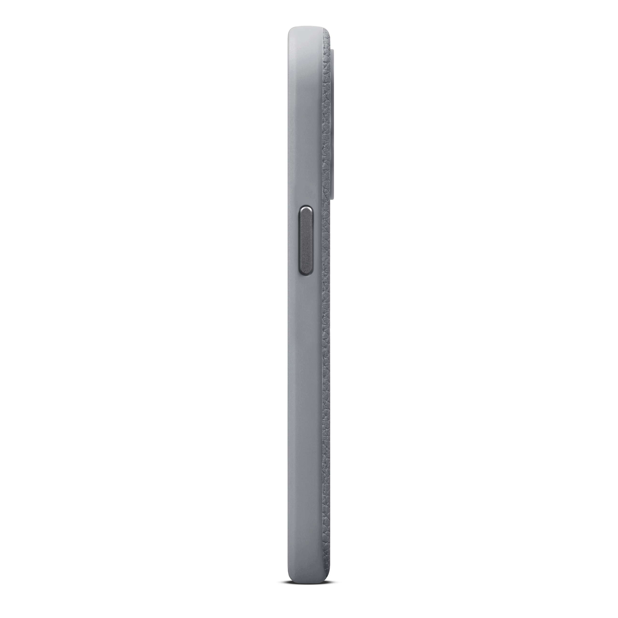 Coque Leather MagSafe iPhone 15 Pro, Grey