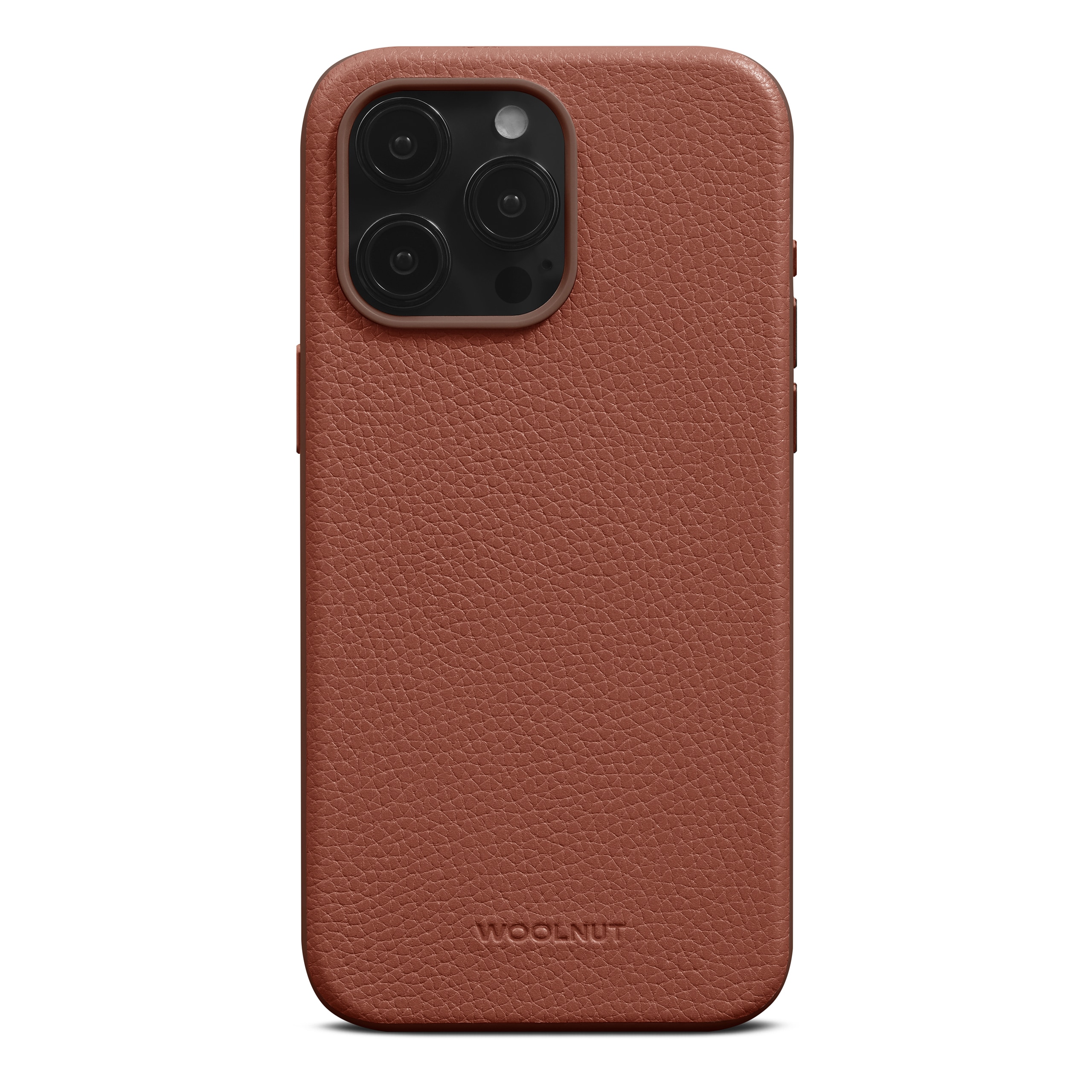 Coque Leather MagSafe iPhone 15 Pro Max, Cognac