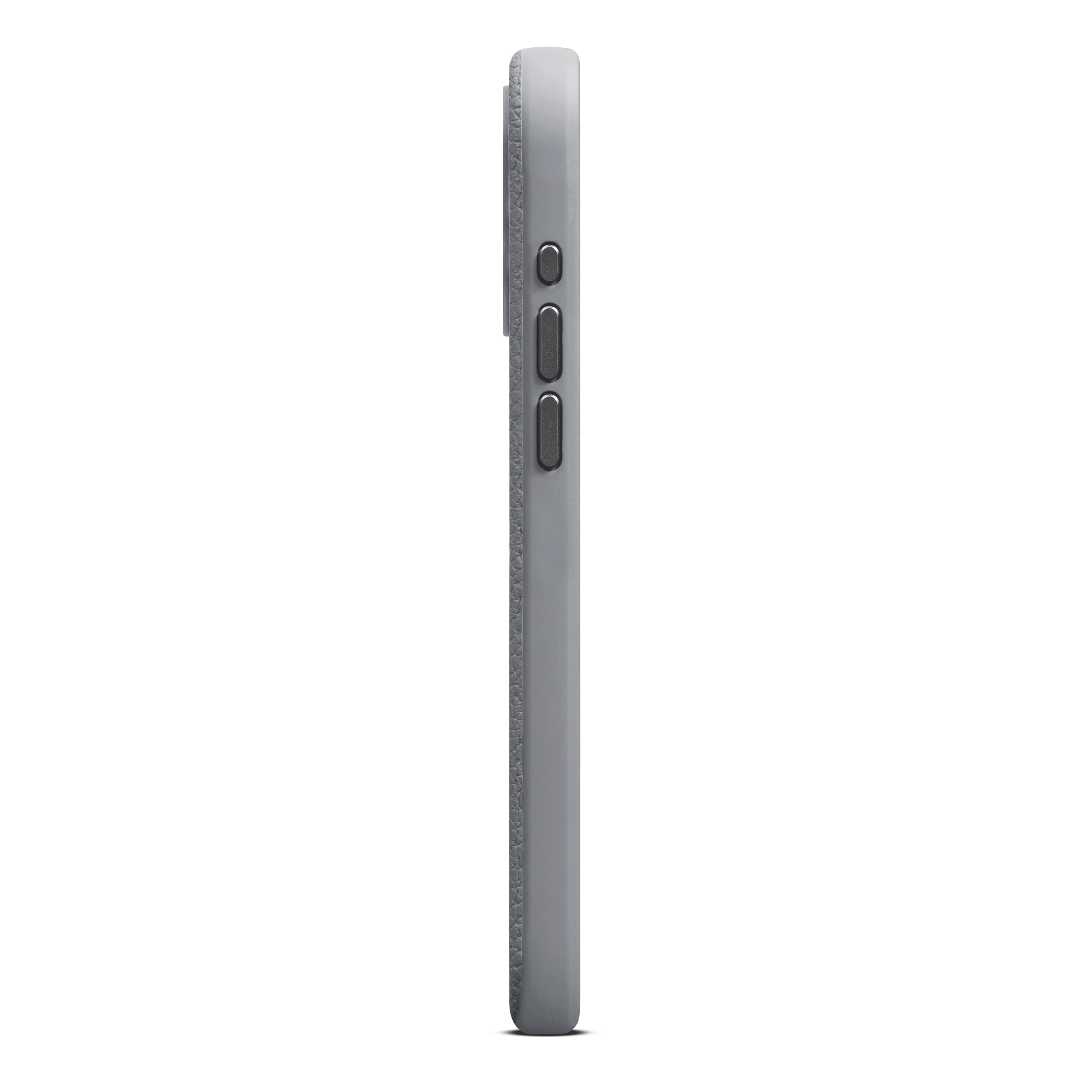 Coque Leather MagSafe iPhone 15 Pro Max, Grey