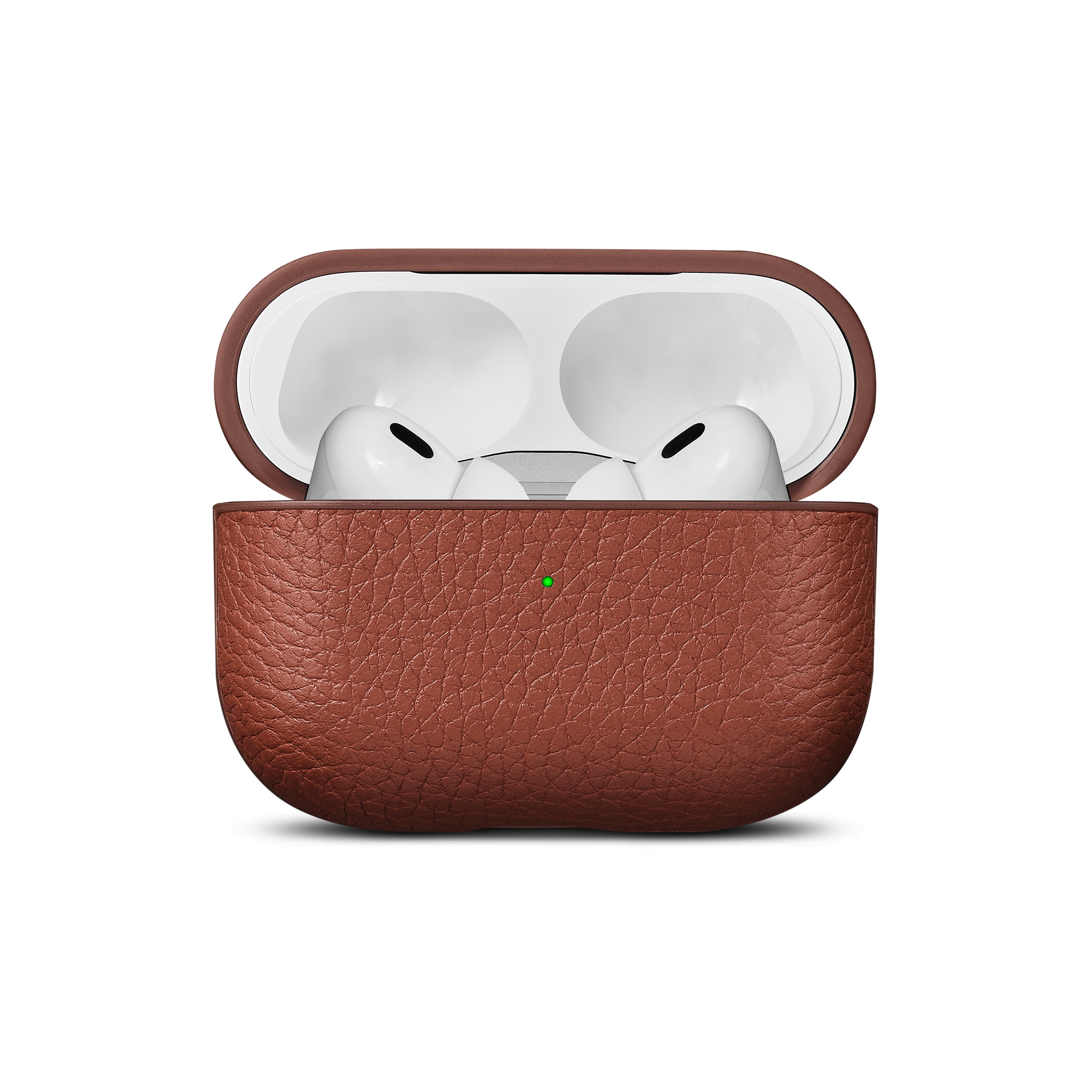 Coque Leather AirPods Pro 2, Cognac