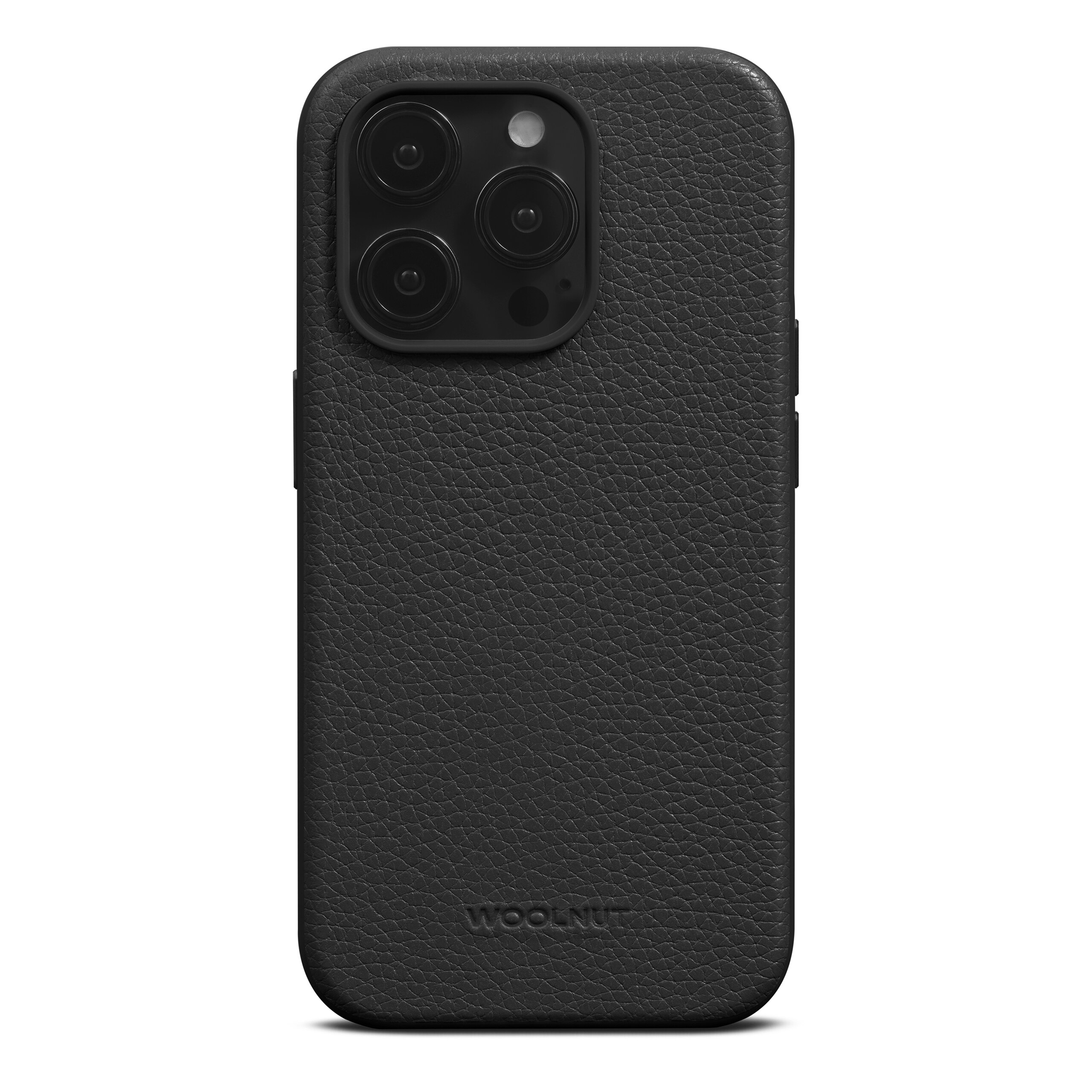 Coque Leather MagSafe iPhone 15 Pro, Black
