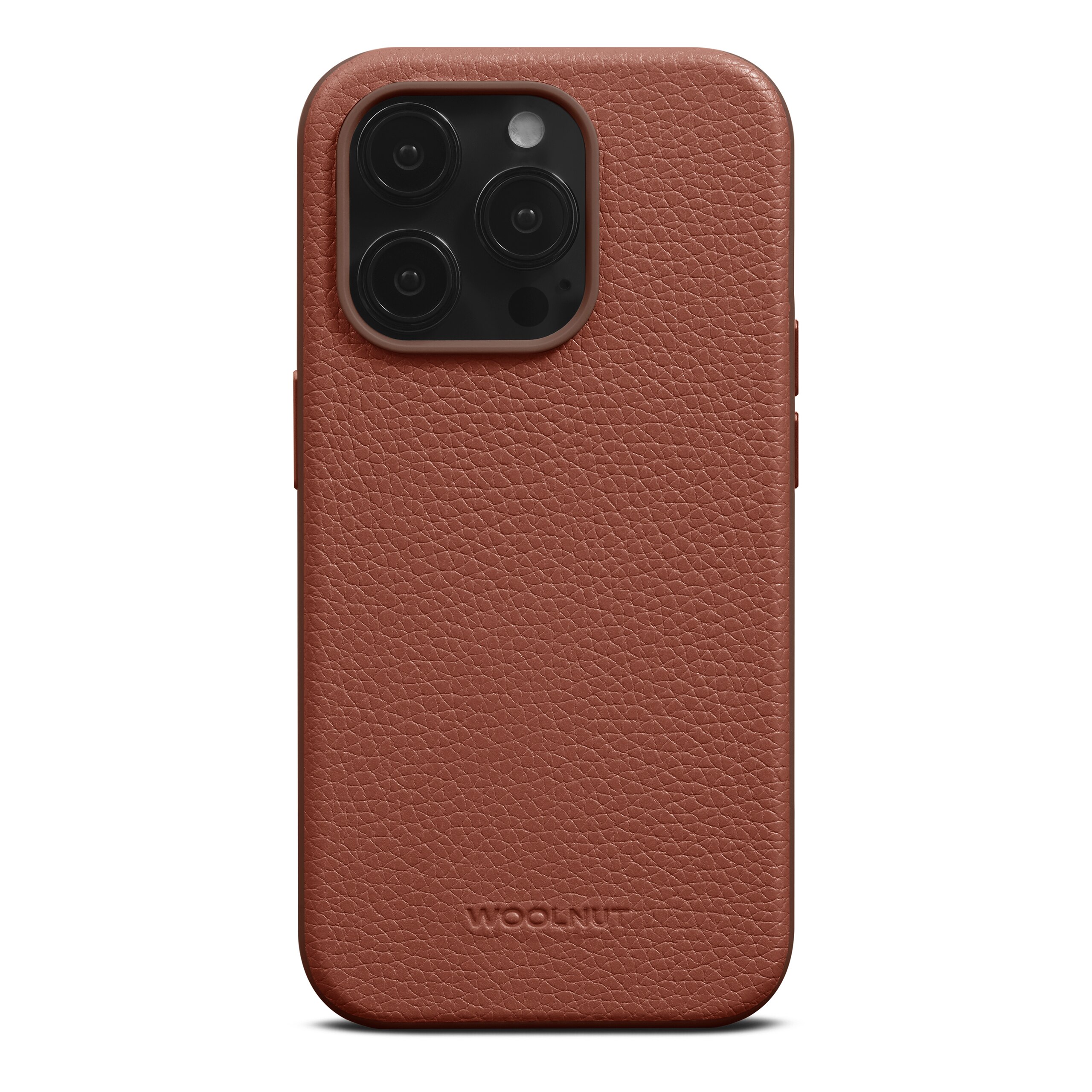 Coque Leather MagSafe iPhone 15 Pro, Cognac