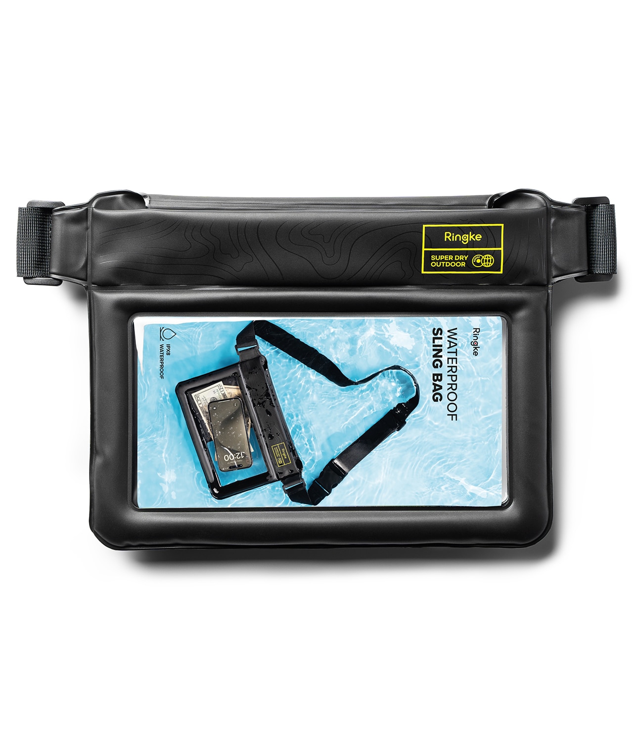 Universal Waterproof Sling Bag, Black