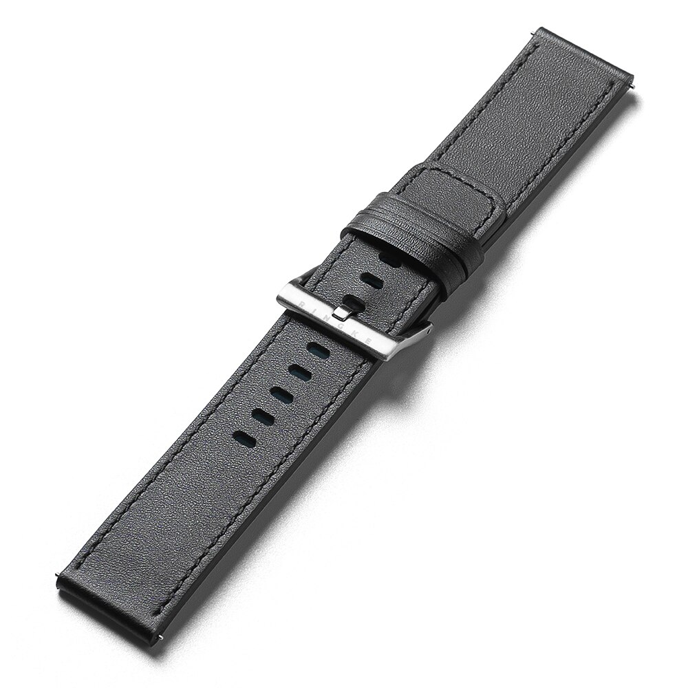 Leather One Basic Bold Band Mobvoi Ticwatch Pro 5, Black