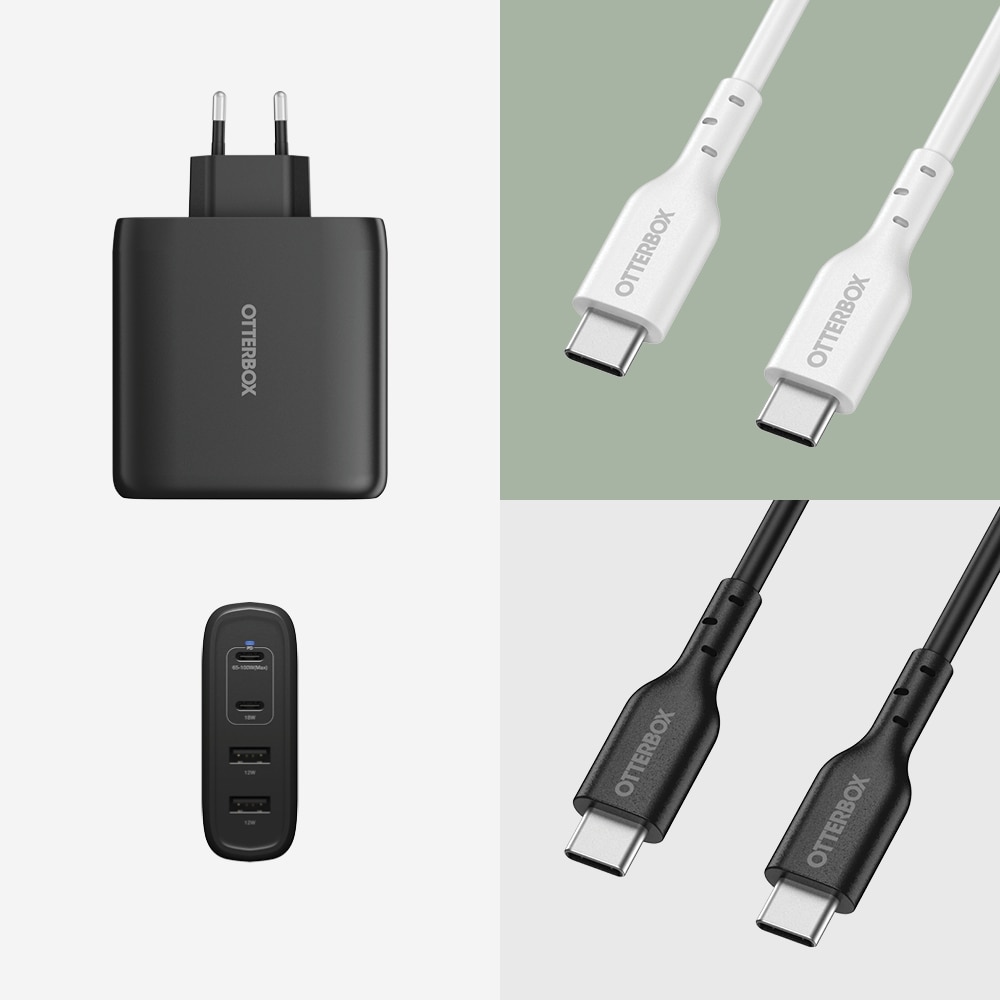 Chargeur Mural USB-C Four Port 100W, Black