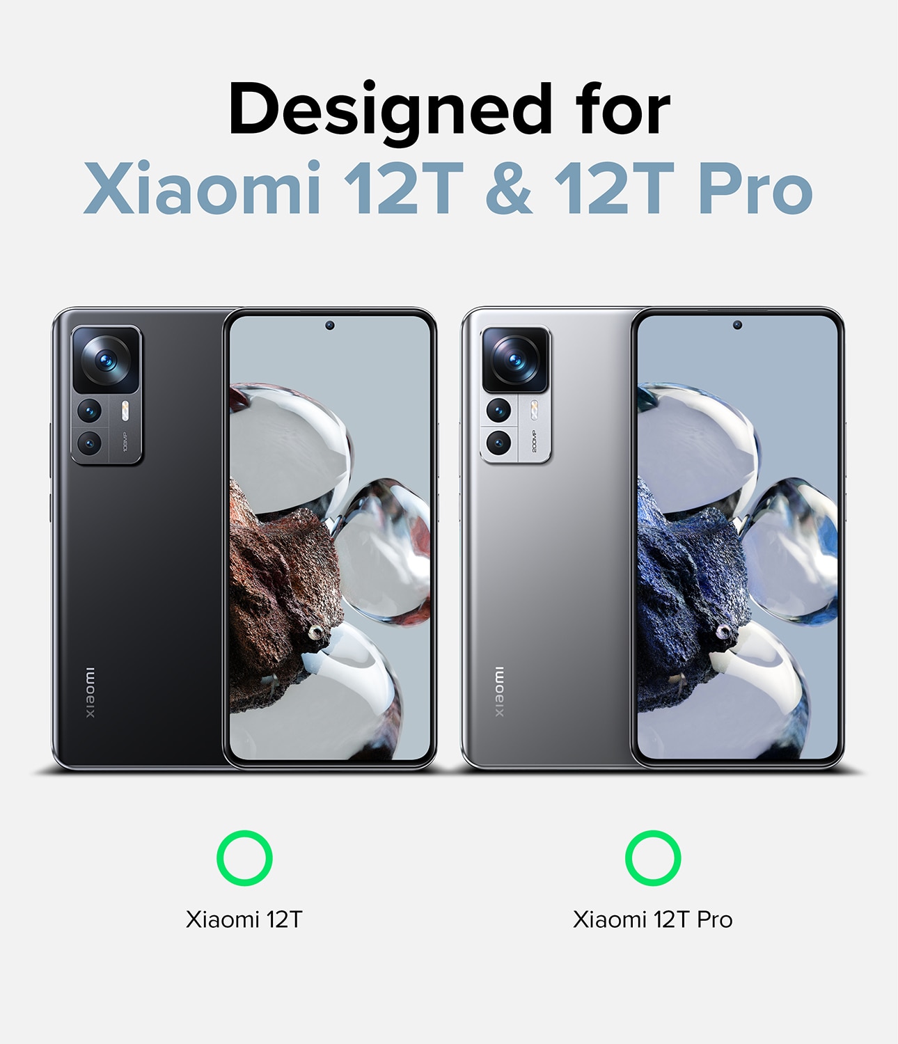 Coque Fusion X Xiaomi 12T/12T Pro, noir