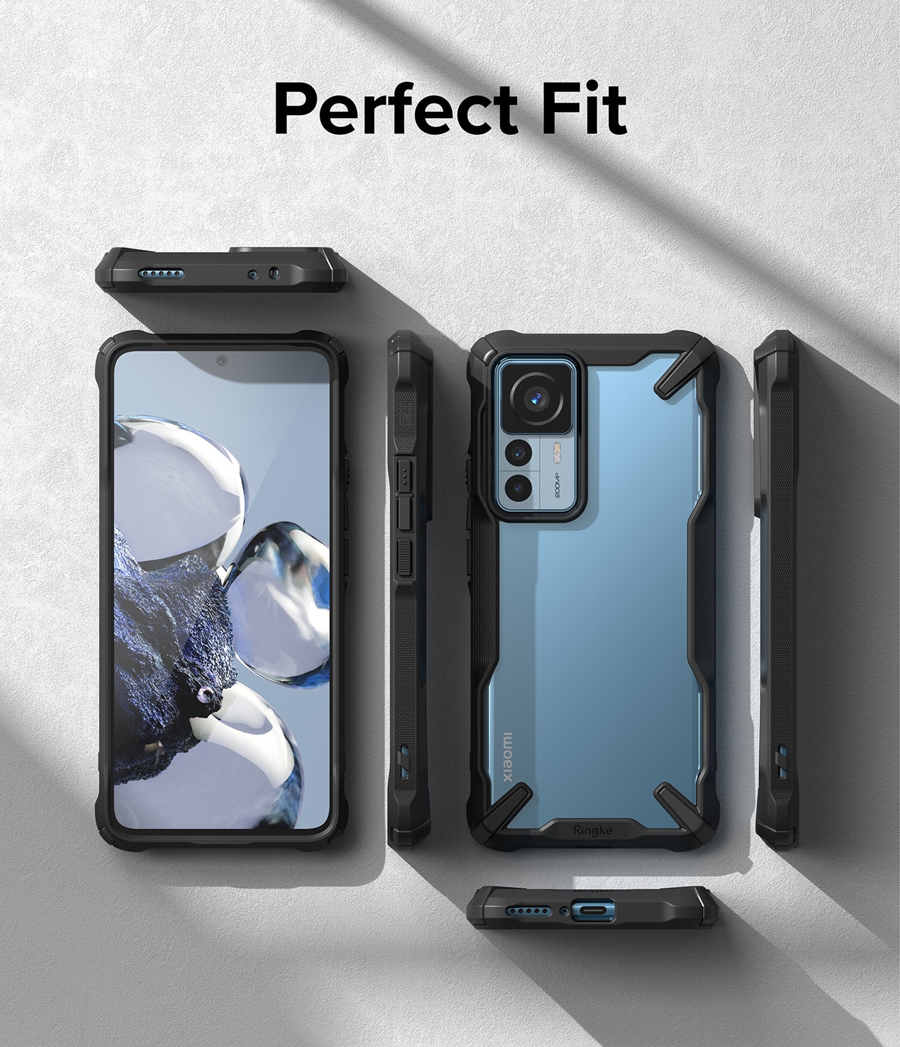 Coque Fusion X Xiaomi 12T/12T Pro, Noir