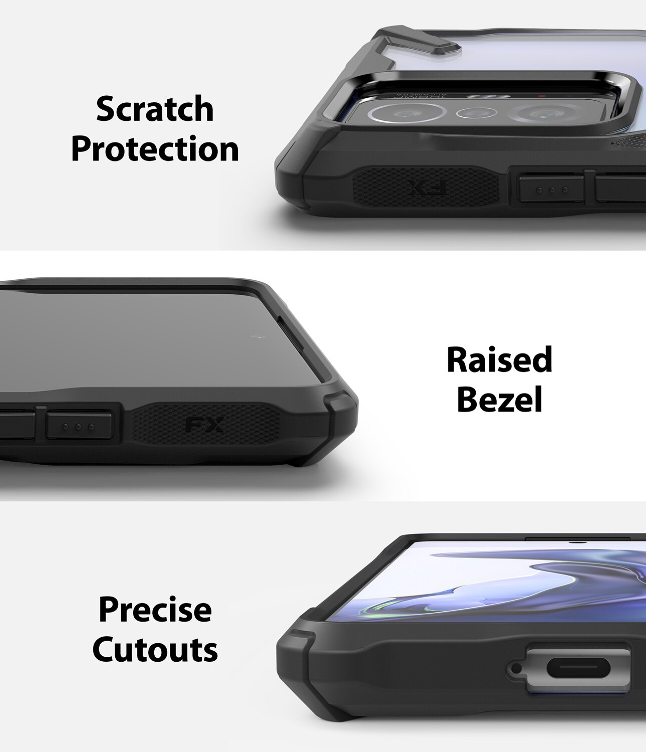 Coque Fusion X Xiaomi 11T/11T Pro, Noir