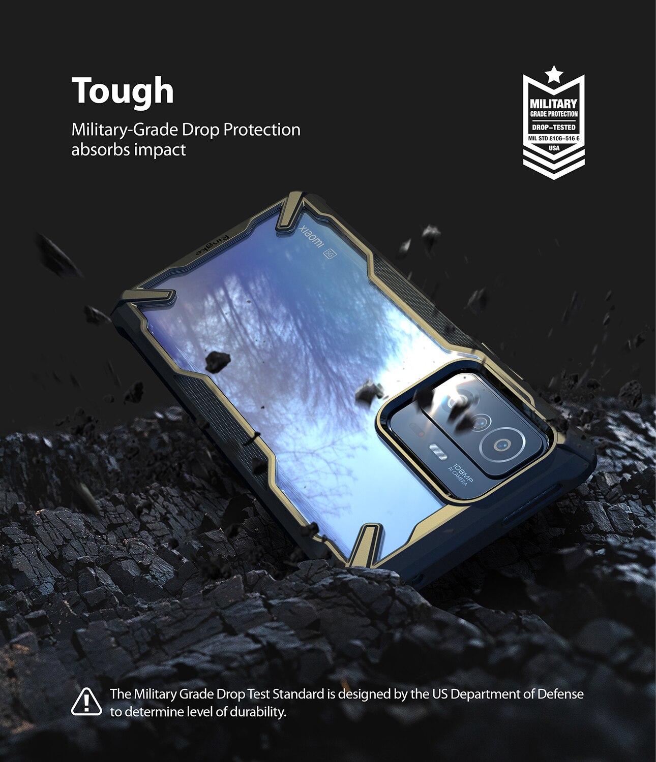 Coque Fusion X Xiaomi 11T/11T Pro, Noir