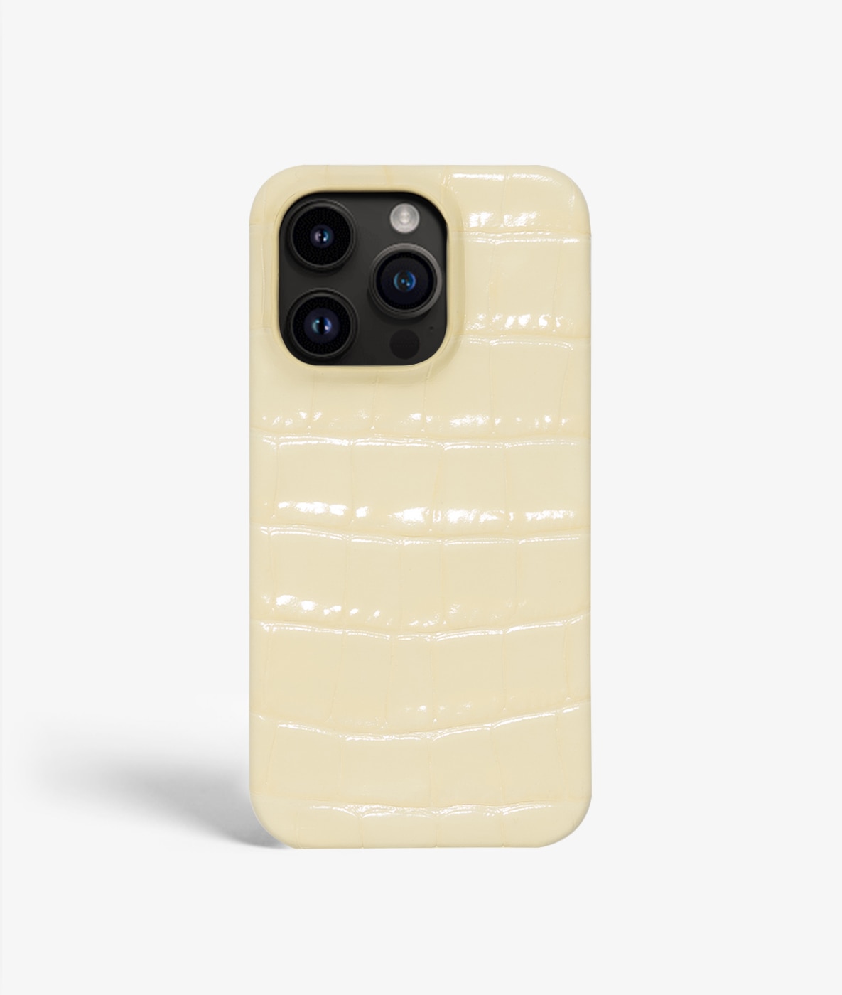 Coque iPhone 13 Pro Max Croco Jaune