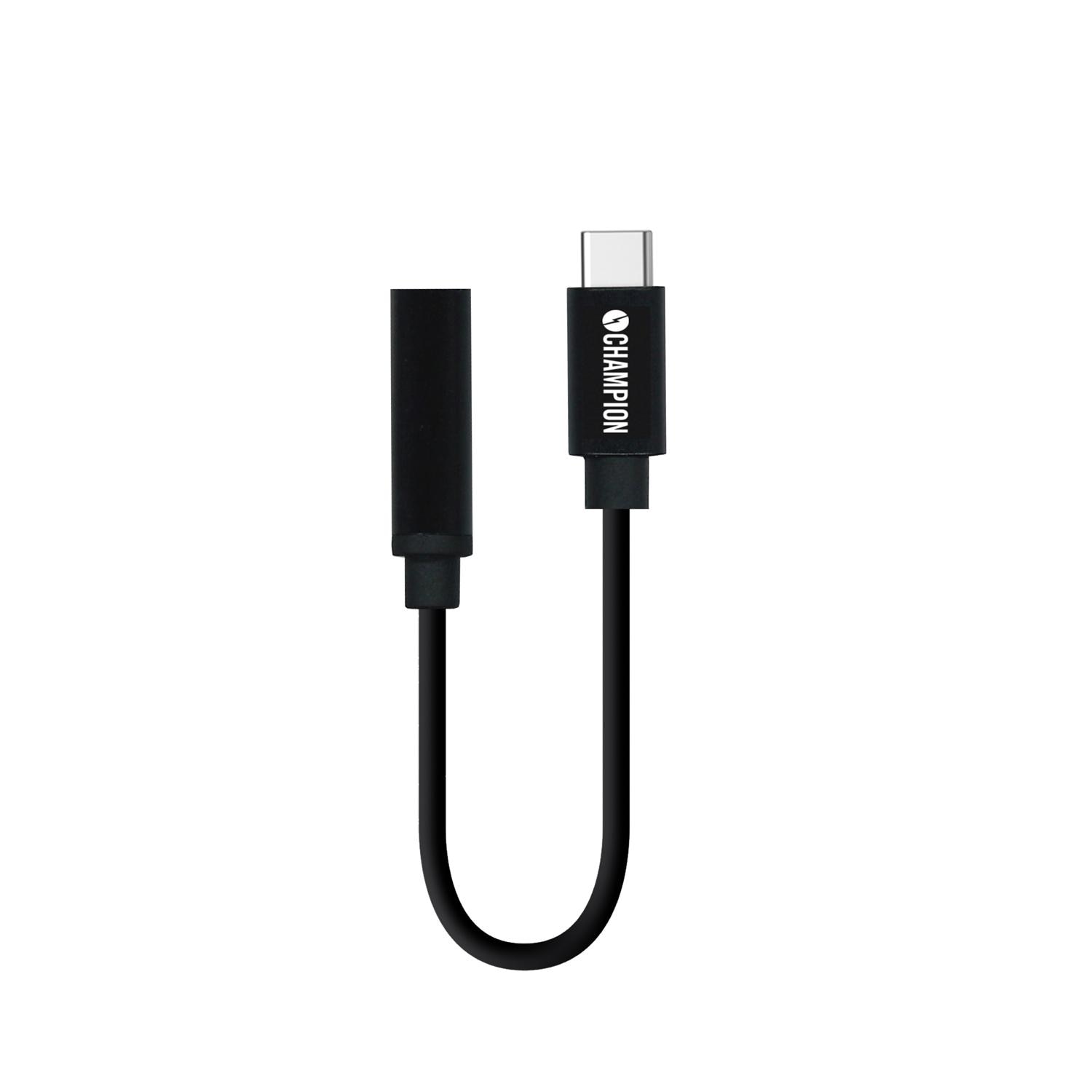 Adaptateur USB-C vers 3,5 mm Noir