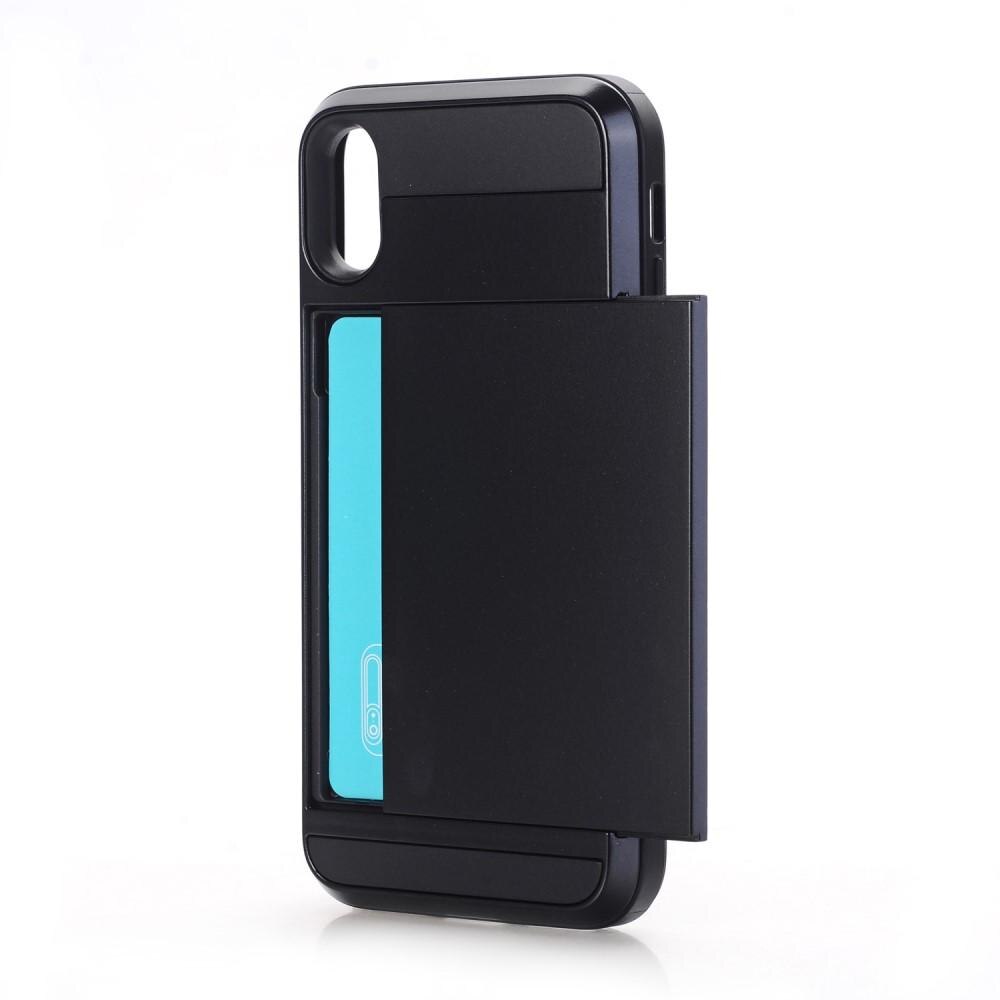 Coque à cartes iPhone X/XS, Noir